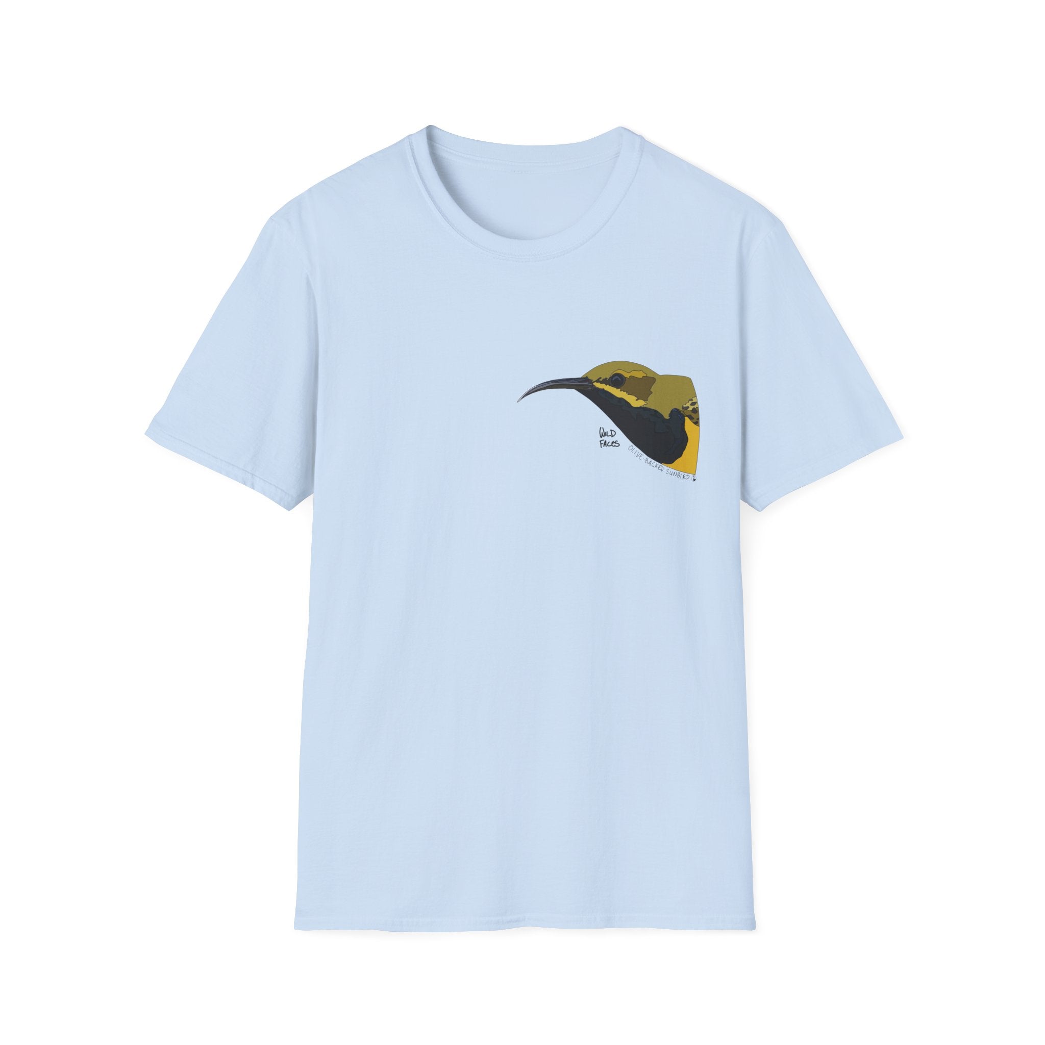 Olive-backed Sunbird - Small design - Unisex Softstyle T-Shirt
