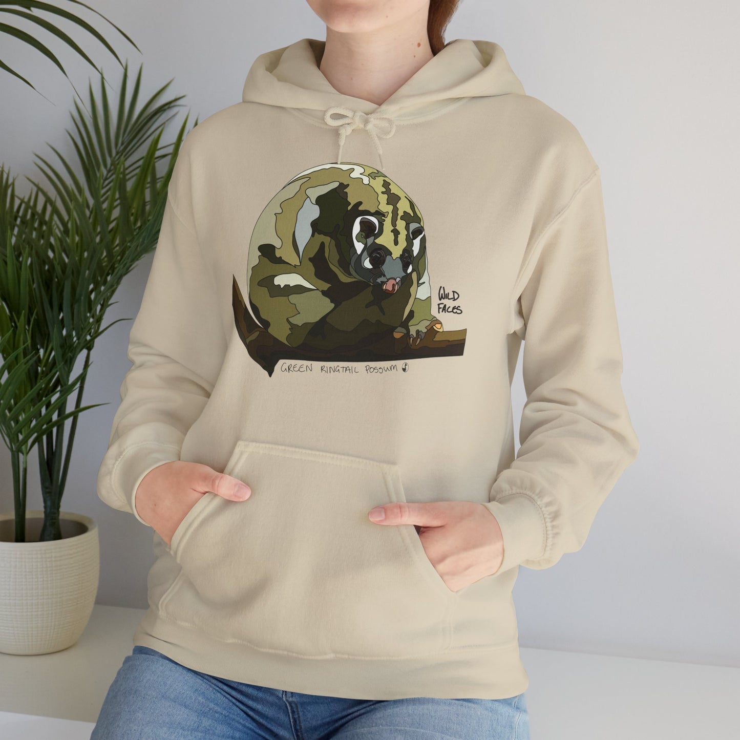 Green Ringtail | Unisex Heavy Blend™ Hooded Sweatshirt