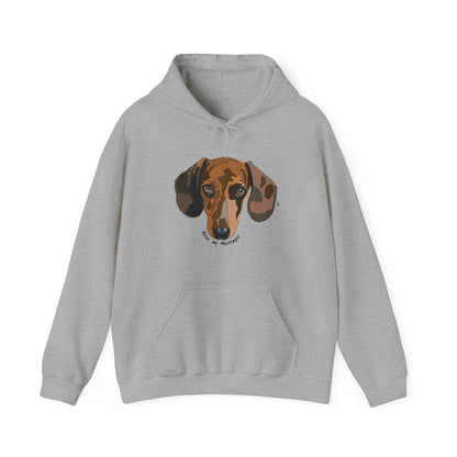 Dachshund (Keen as mustard) | Unisex Heavy Blend™ Hooded Sweatshirt