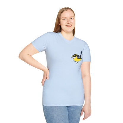 Yellow-breasted Boatbill - Small design - Unisex Softstyle T-Shirt