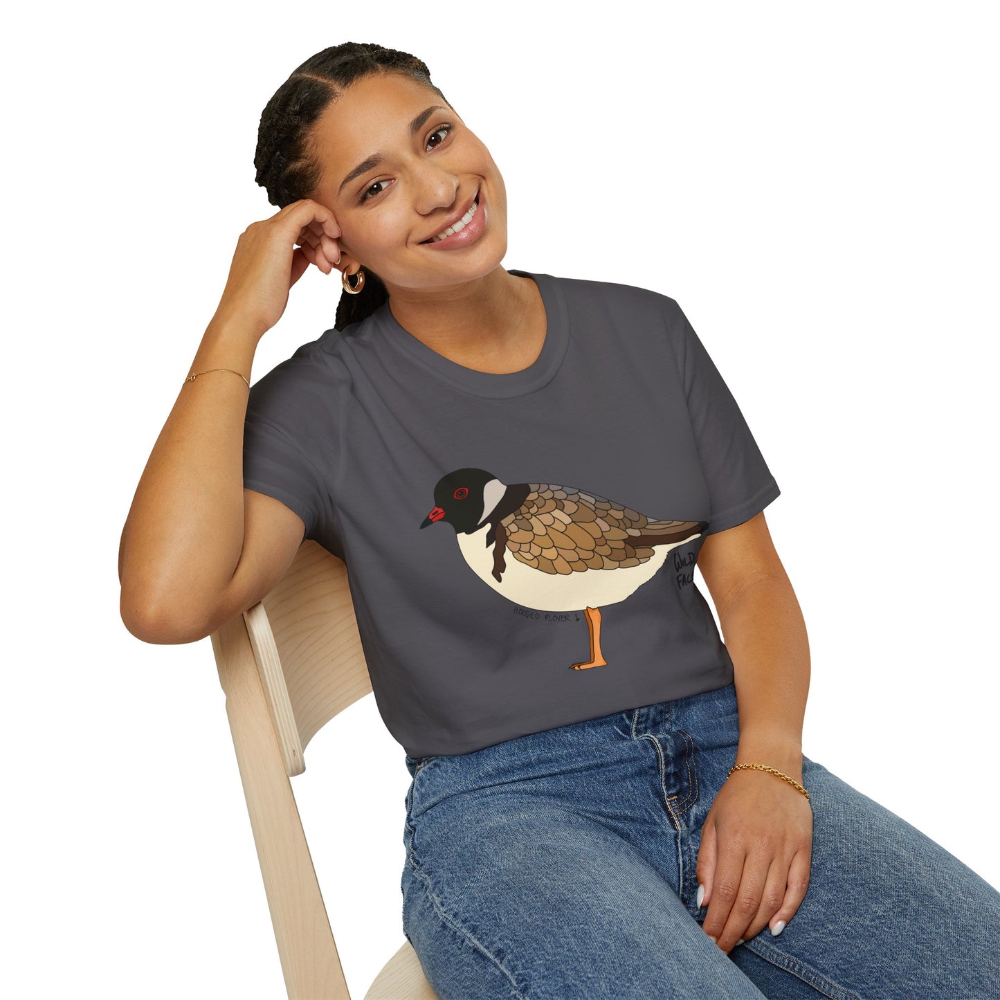 Hooded Plover - Unisex Softstyle T-Shirt