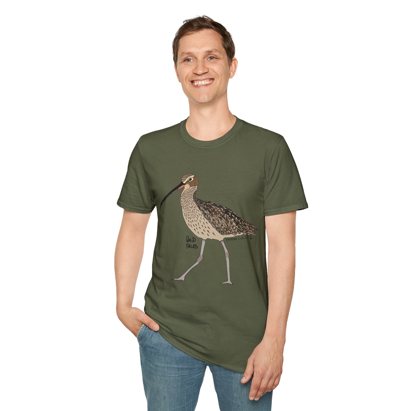 Eastern Curlew- Unisex Softstyle T-Shirt