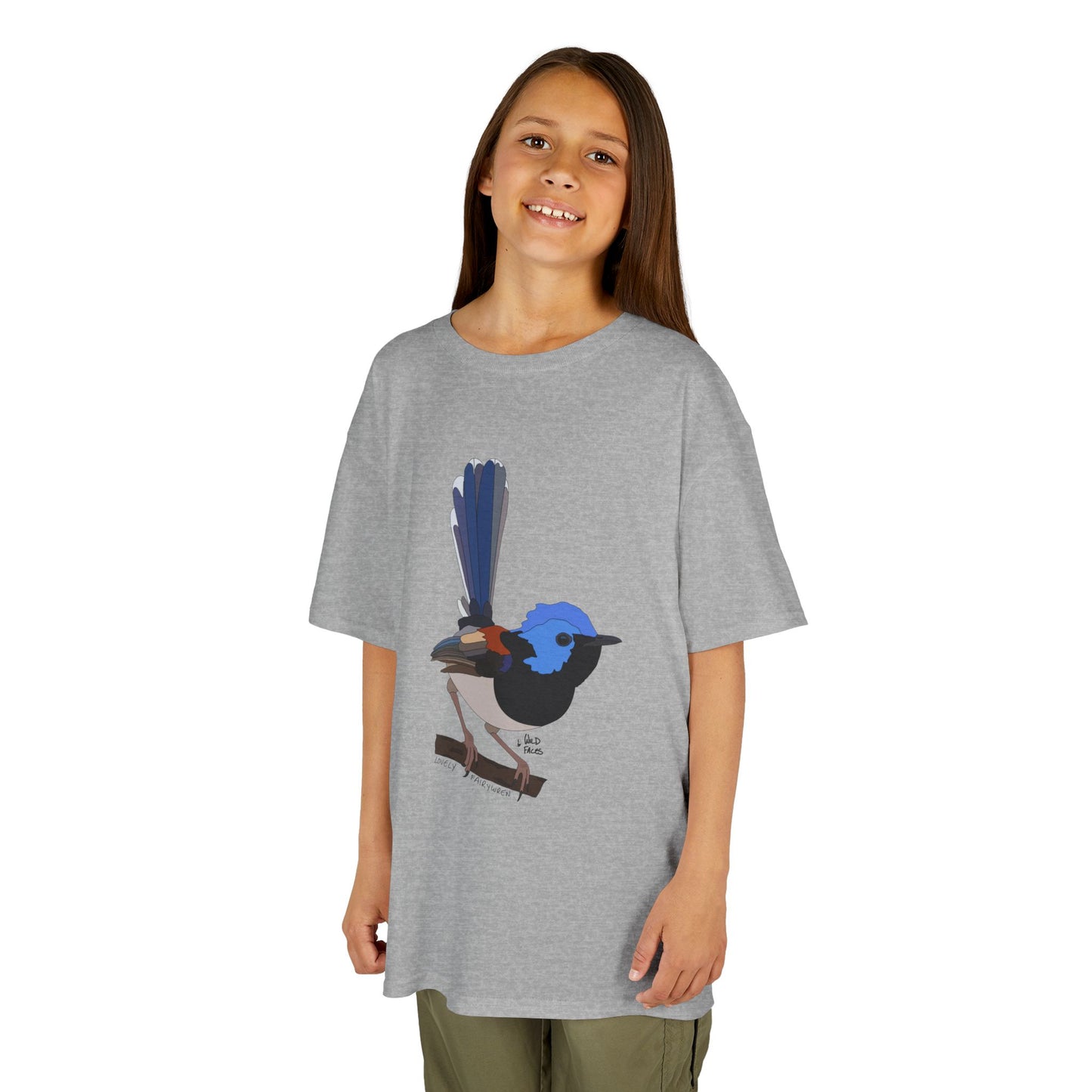 Lovely Fairywren | Kids Heavy Cotton™ Tee