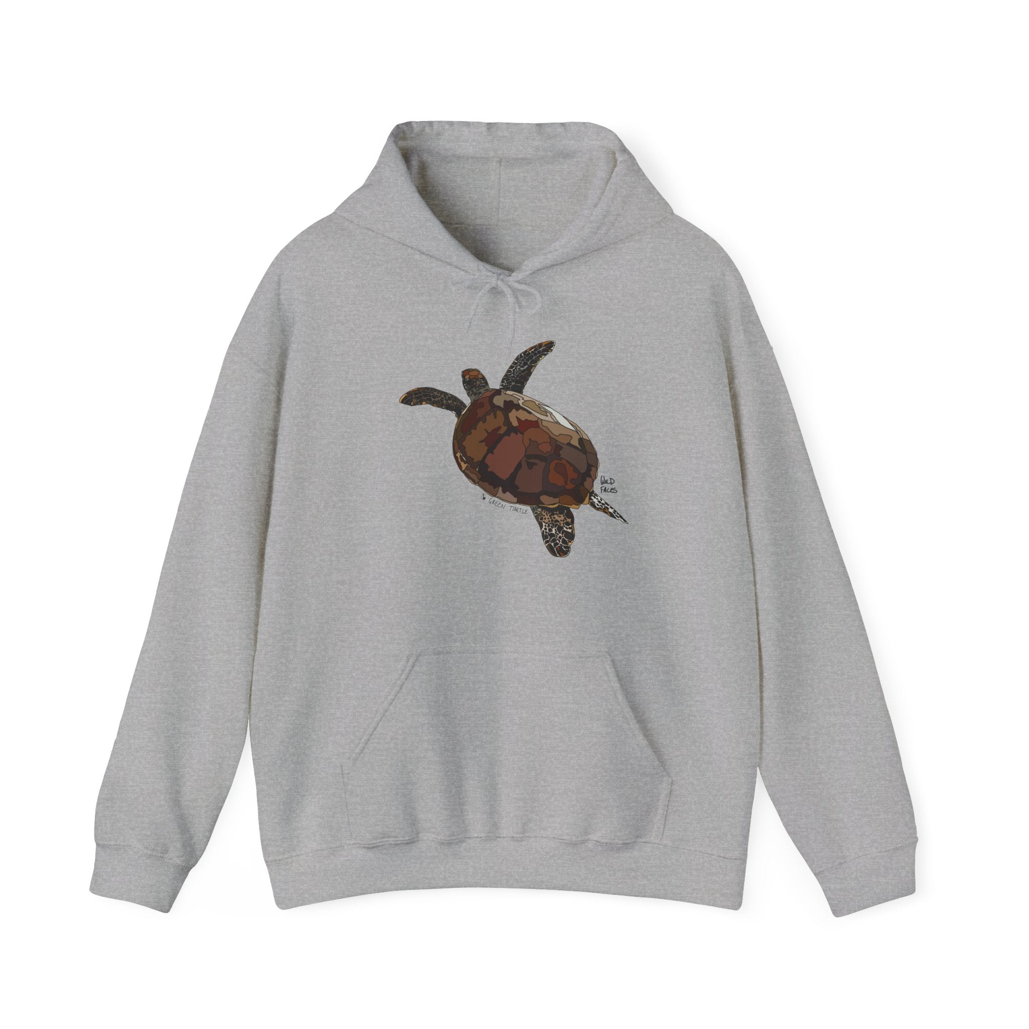 Green Turtle | Unisex Heavy Blend™ Hooded Sweatshirt Printify