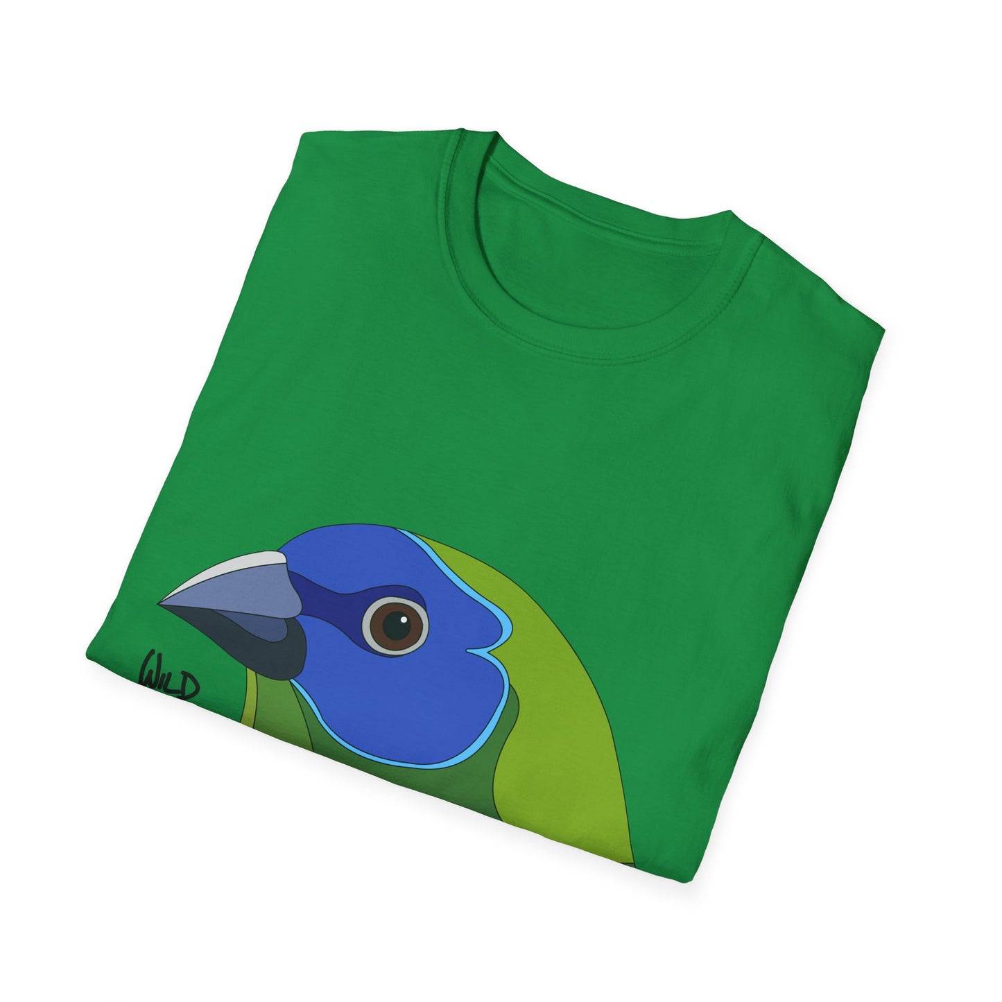 Blue-faced Parrotfinch - Unisex Softstyle T-Shirt Printify