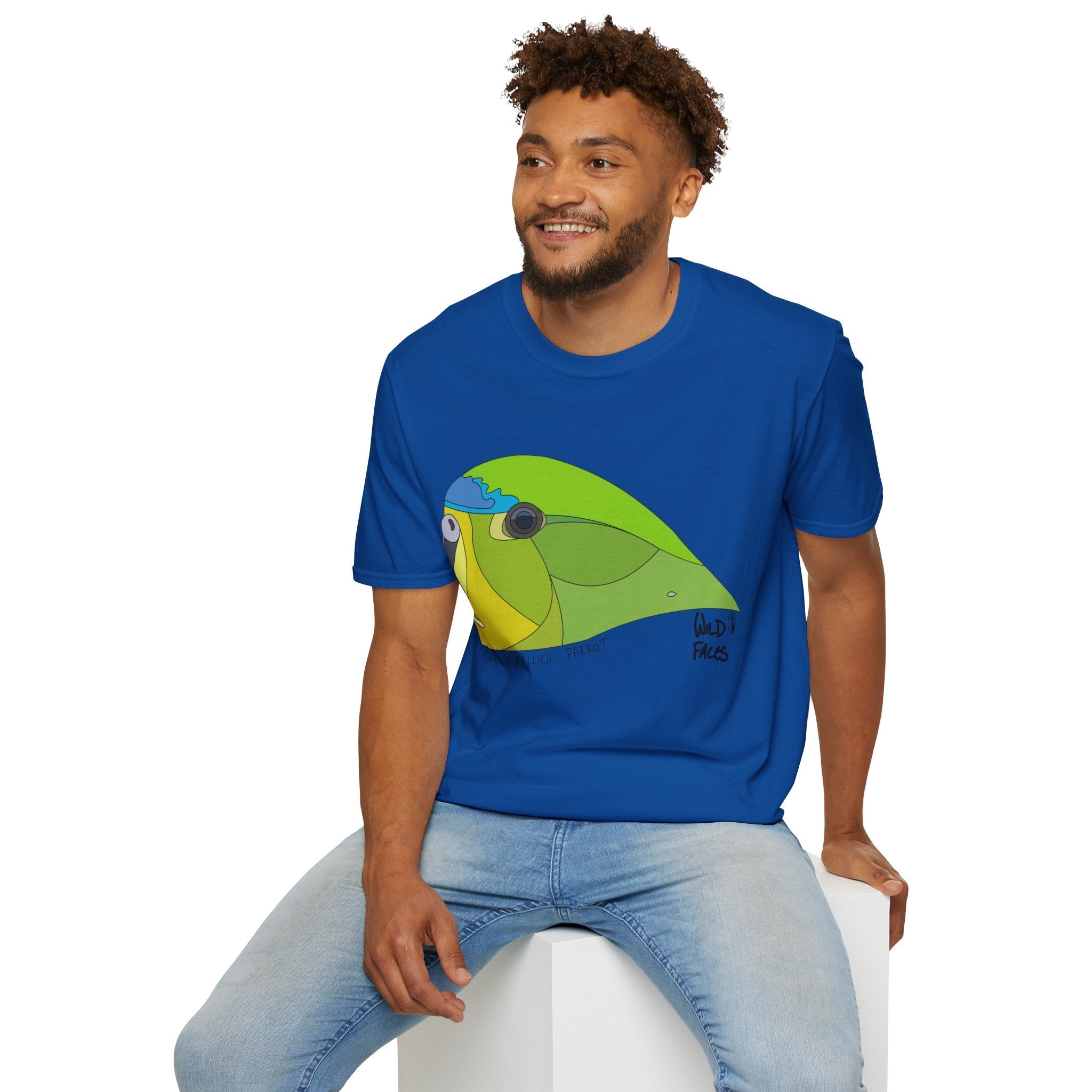 Orange-bellied Parrot - Unisex Softstyle T-Shirt Printify