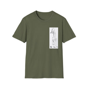 Southern Cassowary (sketch) - Unisex Softstyle T-Shirt Printify