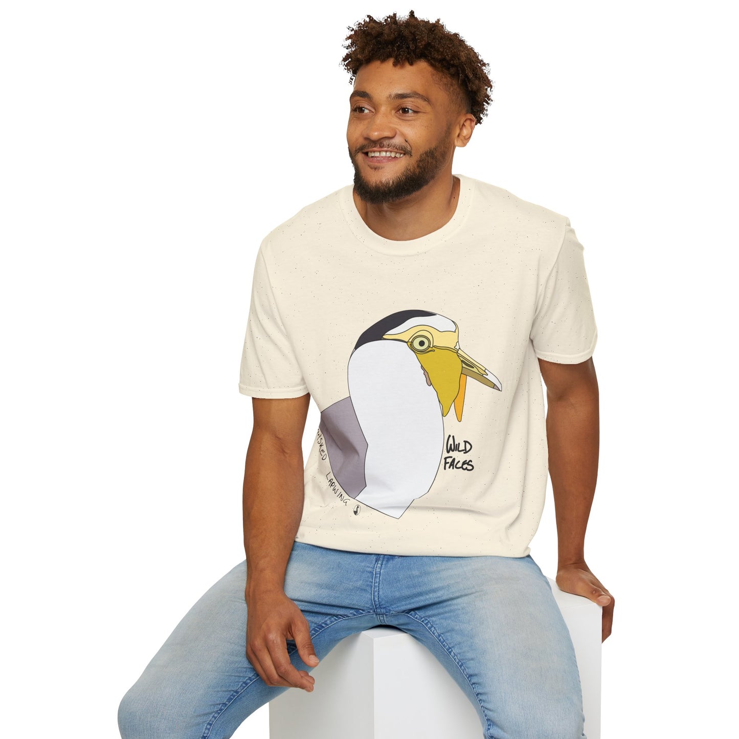 Masked Lapwing - Unisex Softstyle T-Shirt