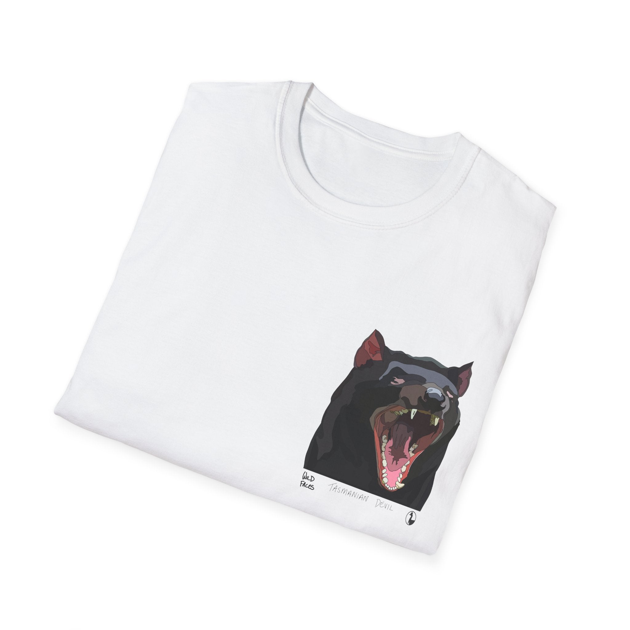 Tasmanian Devil - Small design - Unisex Softstyle T-Shirt Printify