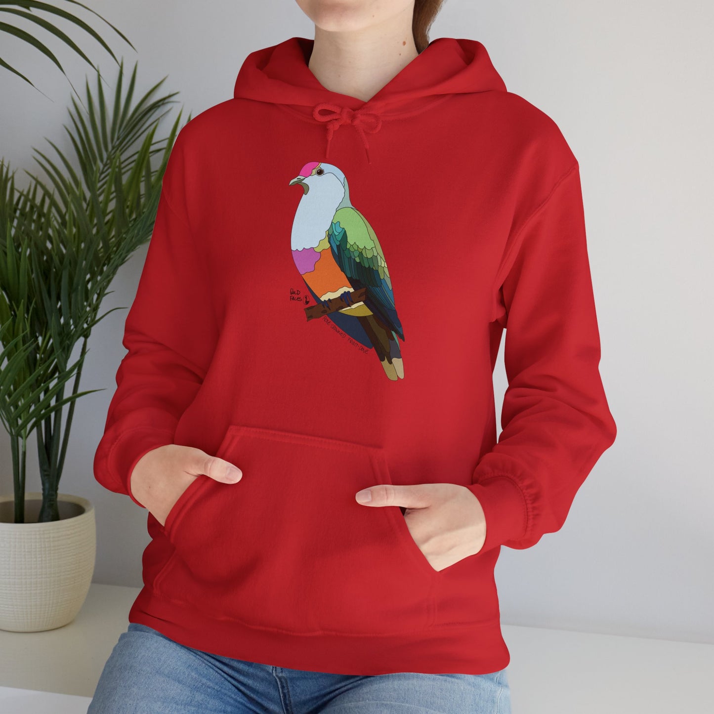 Rose-crowned Fruit Dove | Unisex Heavy Blend™ Hooded Sweatshirt