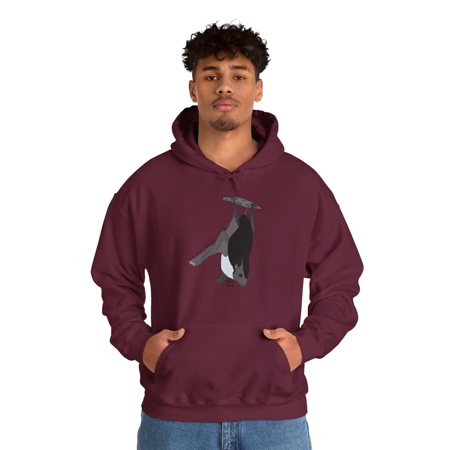 Yellow-bellied Sheath-tailed Bat | Unisex Heavy Blend™ Hooded Sweatshirt