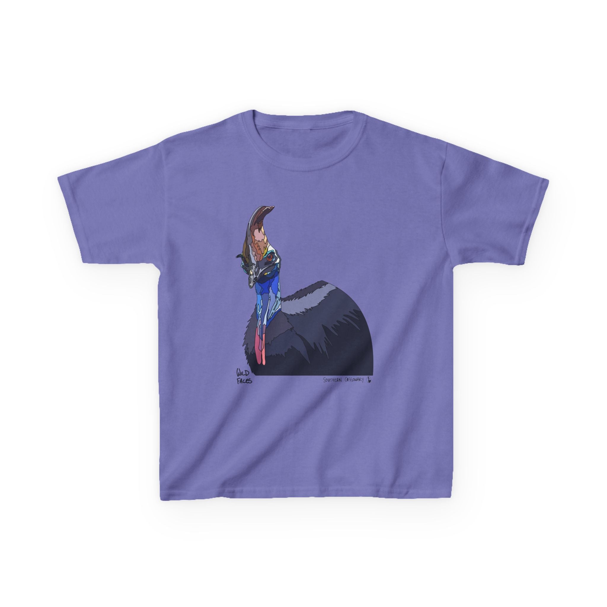 Southern Cassowary | Kids Heavy Cotton™ Tee Printify