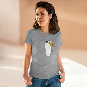 Masked Lapwing - Women's Midweight Cotton Tee Printify