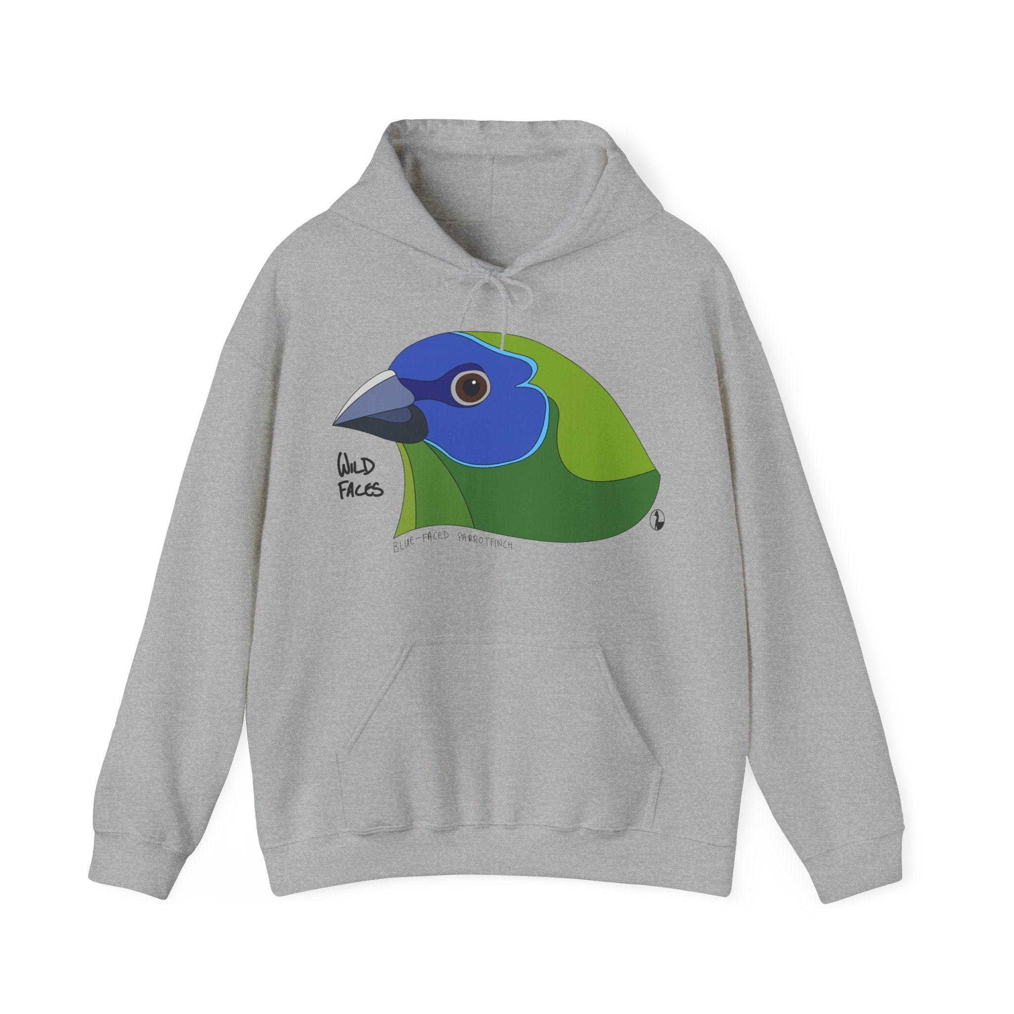 Blue-faced Parrotfinch | Unisex Heavy Blend™ Hooded Sweatshirt Printify