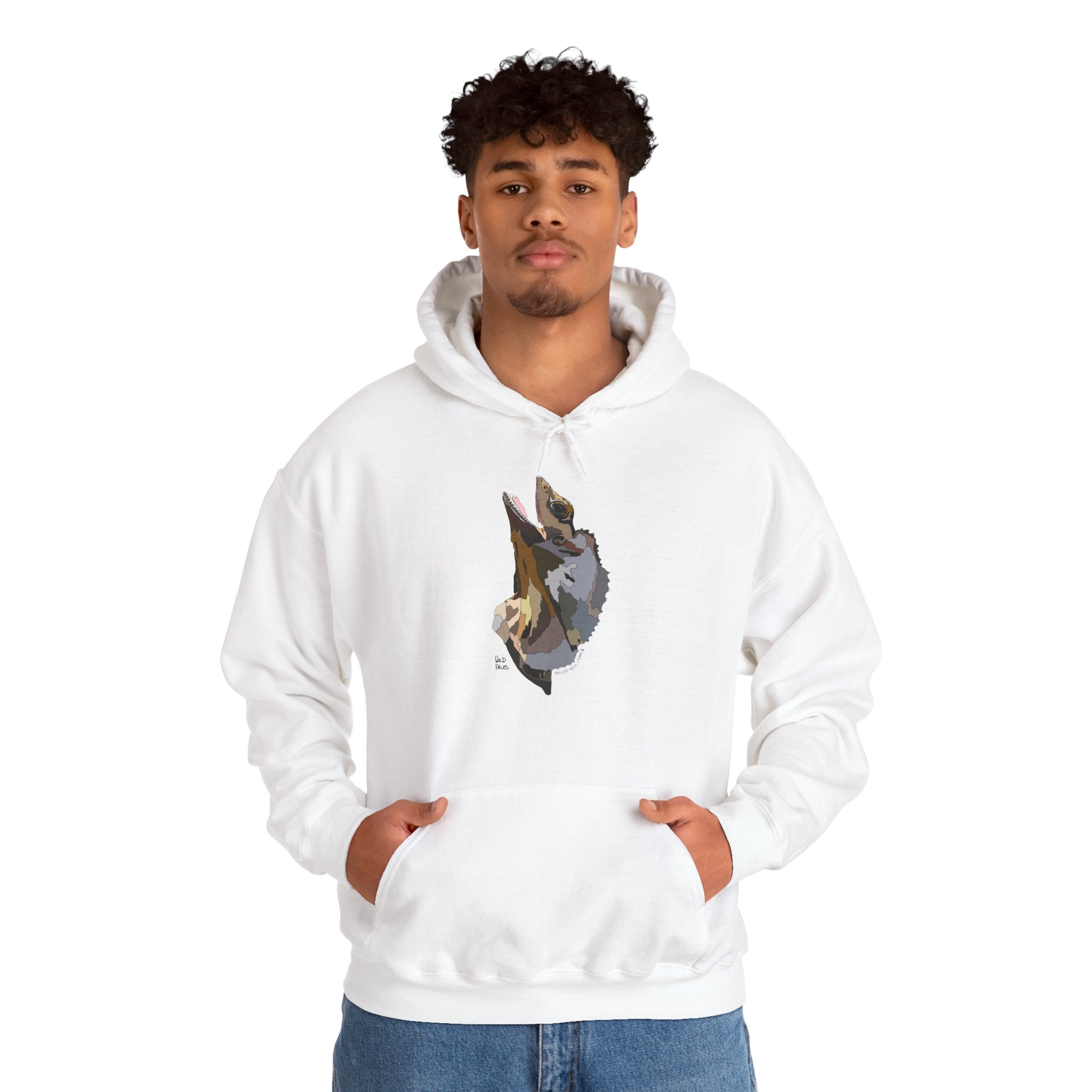Frilled-neck Lizard | Unisex Heavy Blend™ Hooded Sweatshirt Printify
