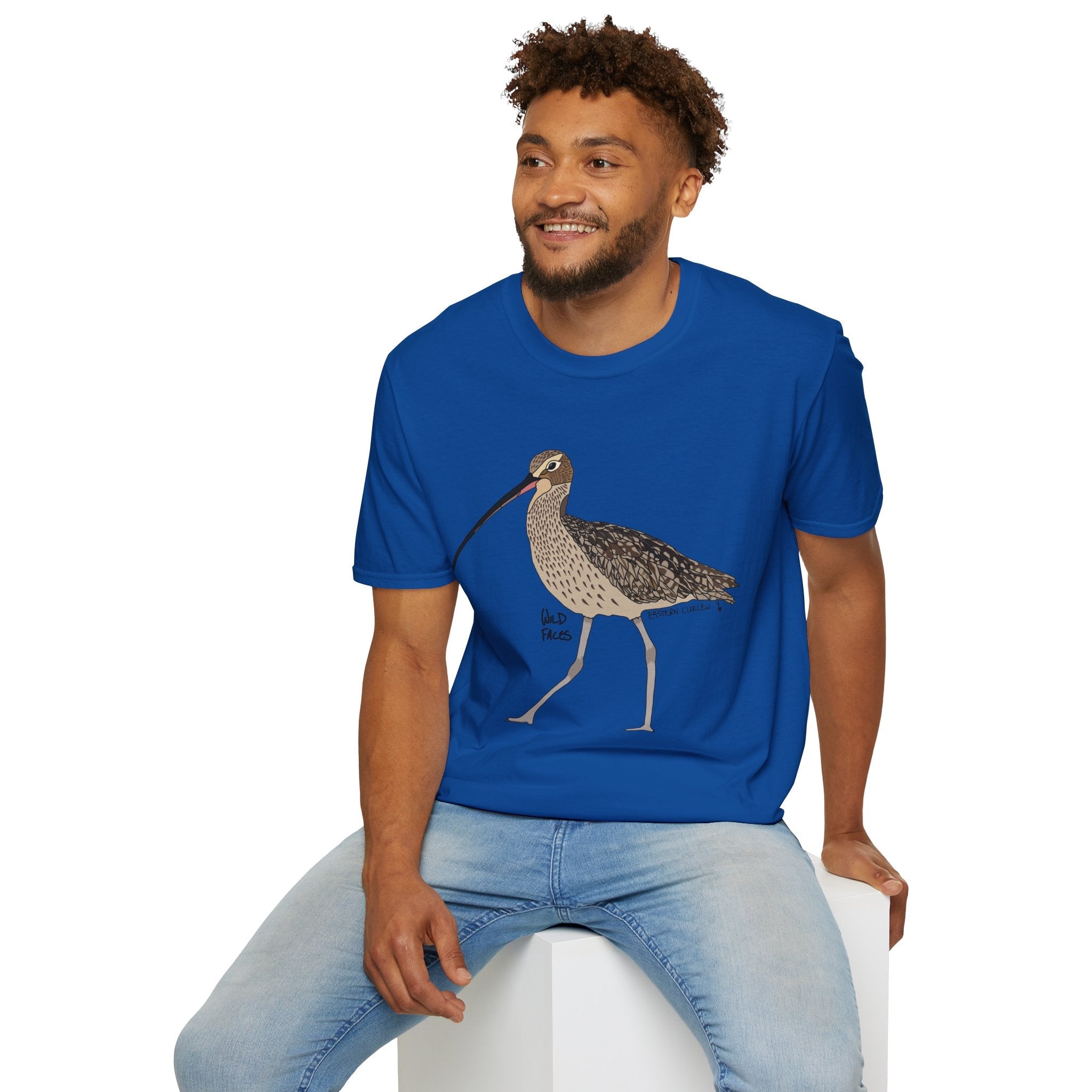 Eastern Curlew- Unisex Softstyle T-Shirt Printify