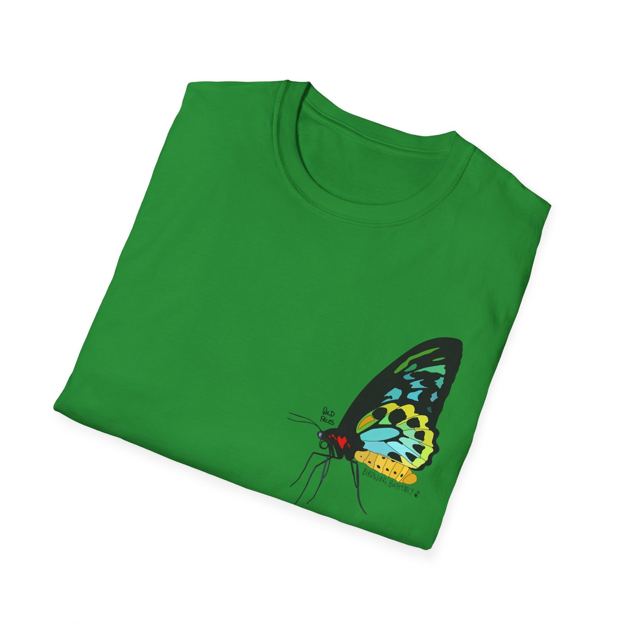 Birdwing Butterfly - Small design - Unisex Softstyle T-Shirt Printify