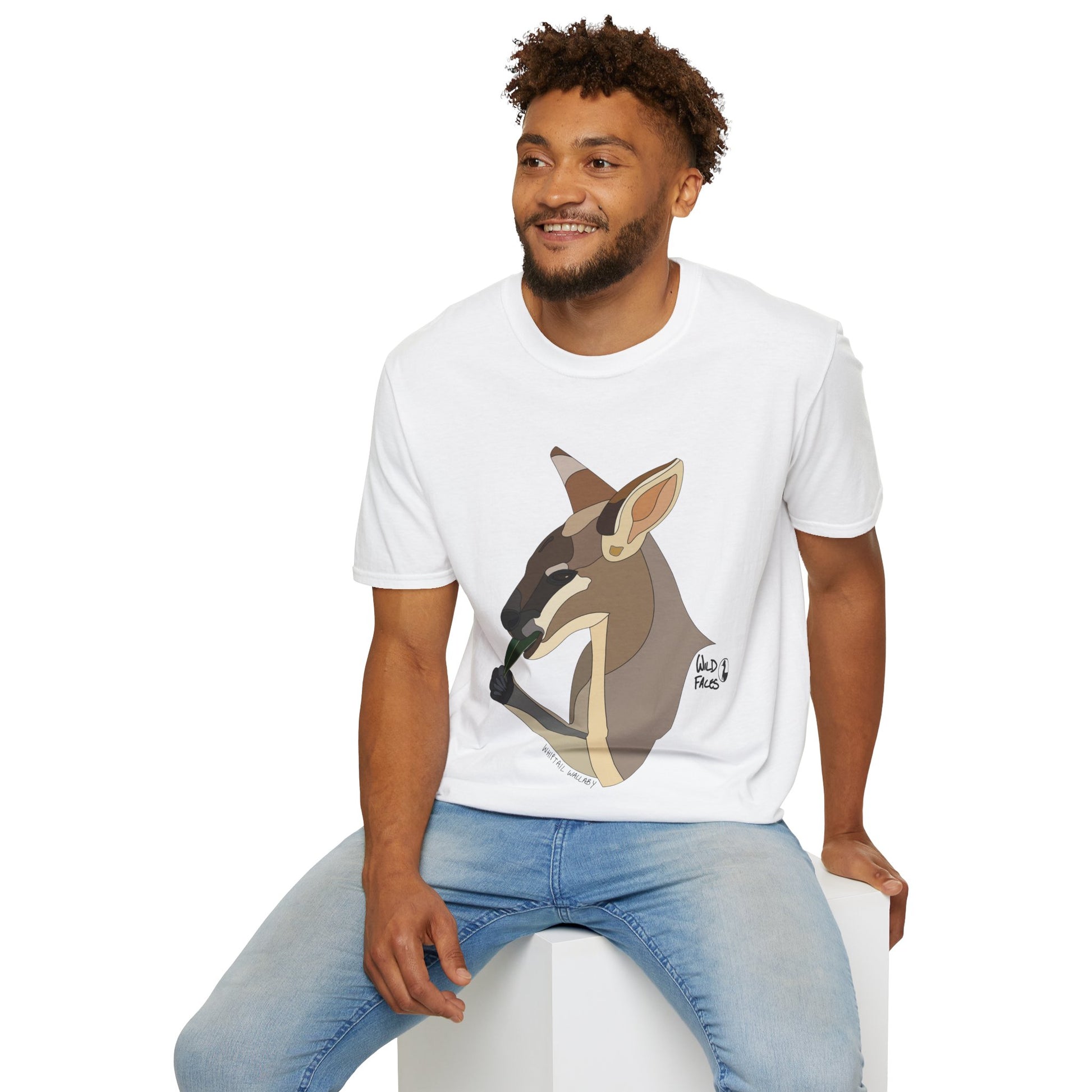 Whiptail Wallaby - Unisex Softstyle T-Shirt Printify