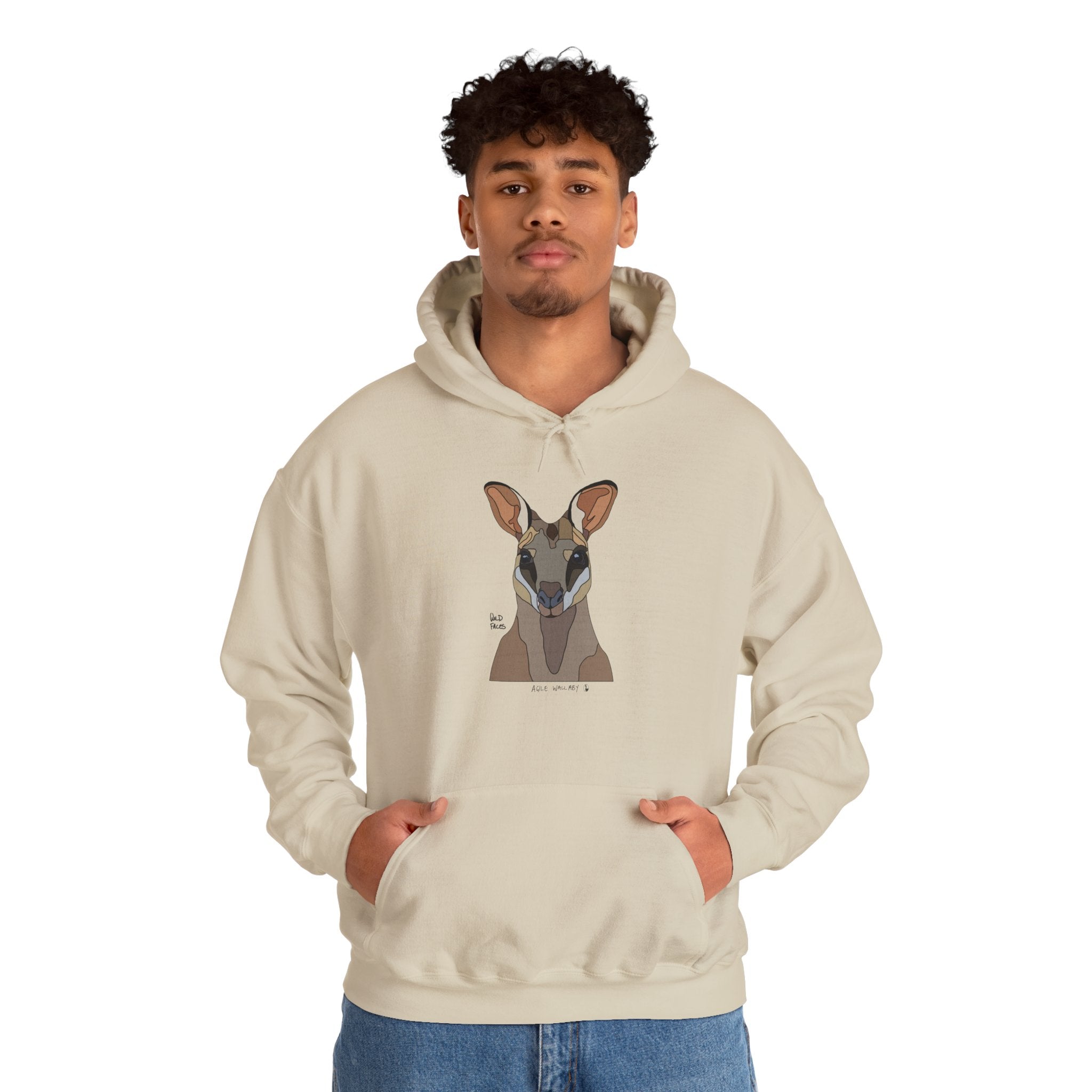 Agile Wallaby | Unisex Heavy Blend™ Hooded Sweatshirt Printify