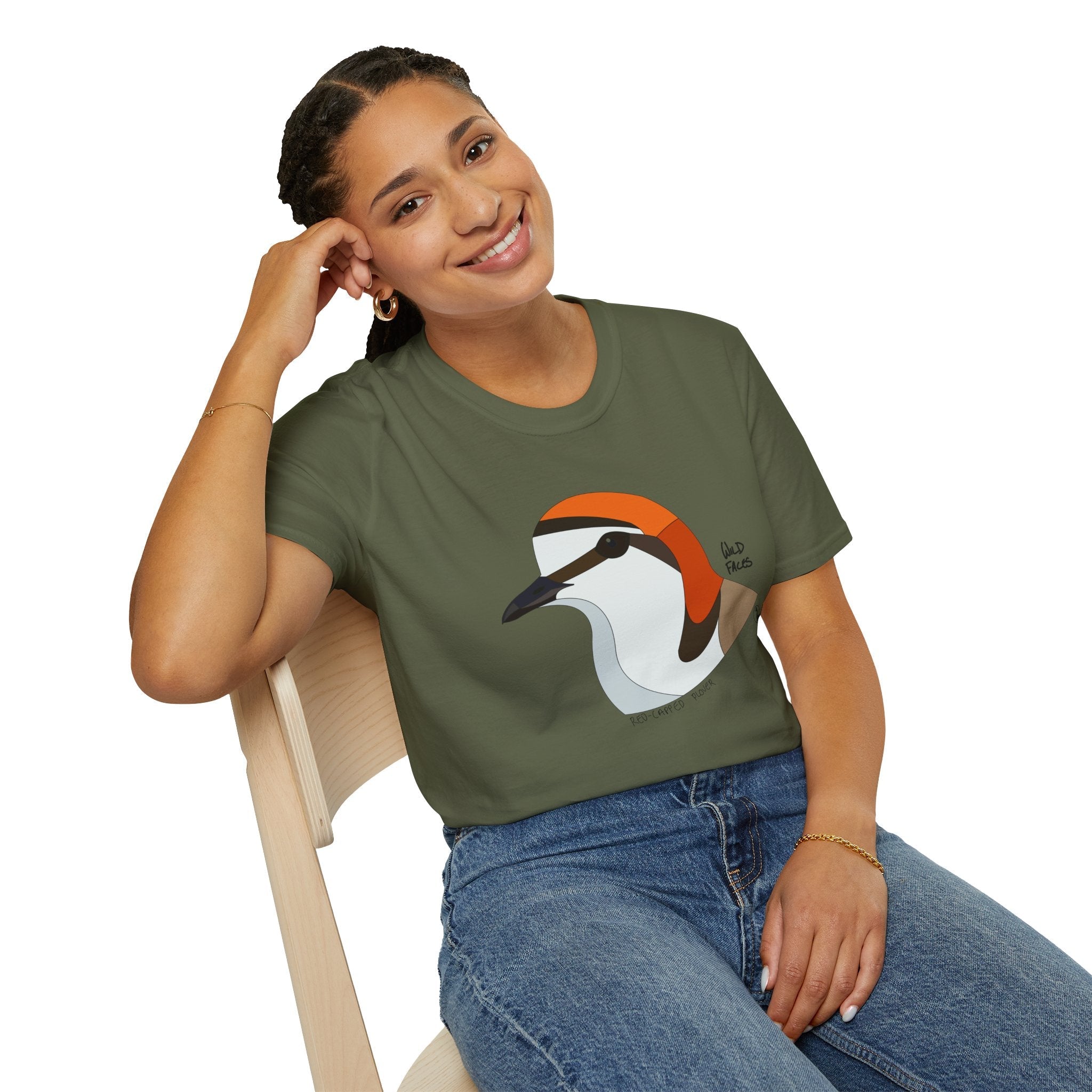 Red-capped Plover - Unisex Softstyle T-Shirt Printify