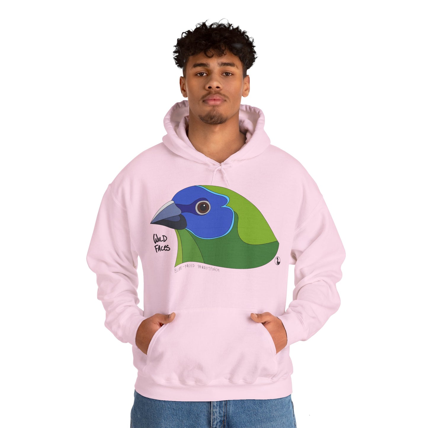 Blue-faced Parrotfinch | Unisex Heavy Blend™ Hooded Sweatshirt