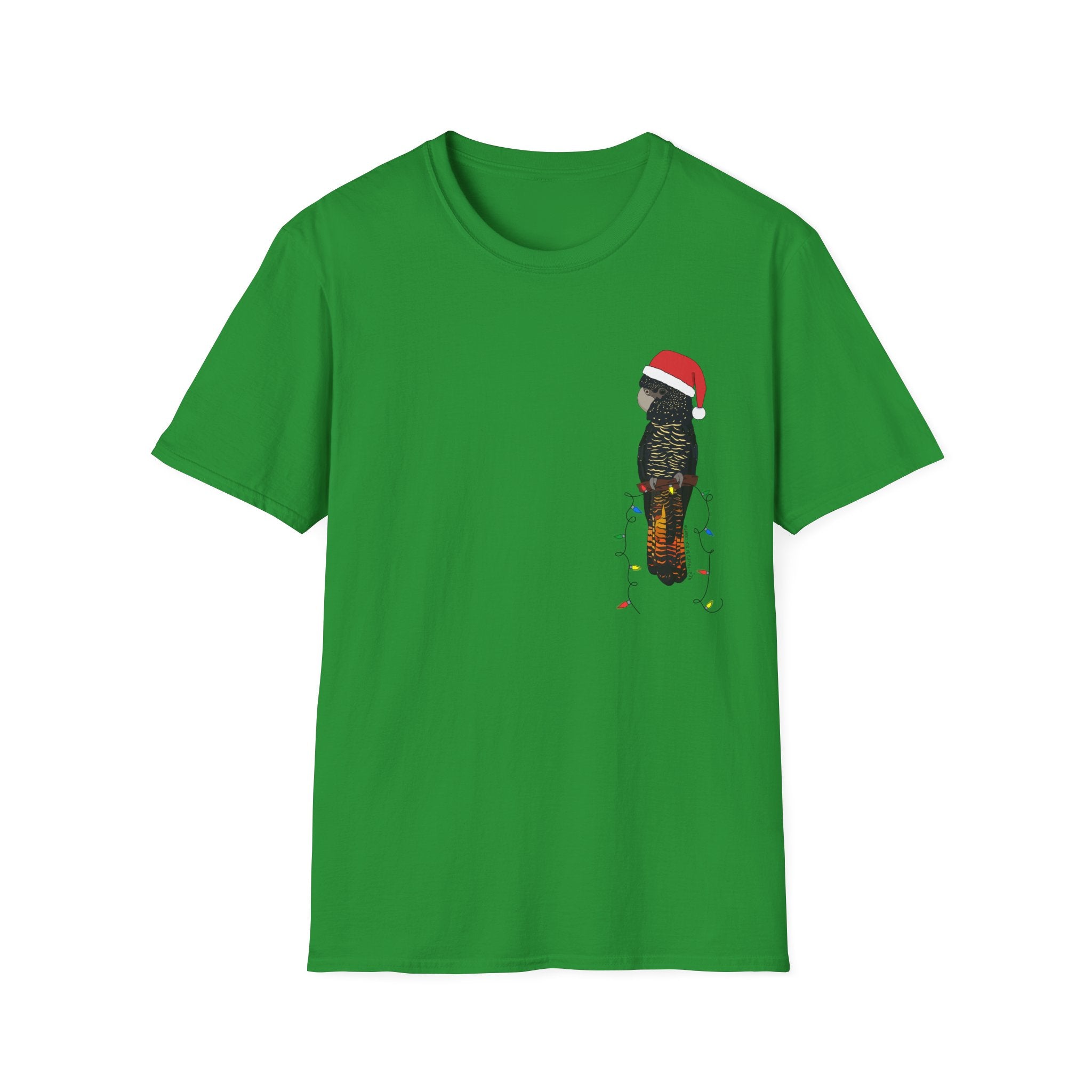 Christmas Red-tailed Black Cockatoo - Unisex Softstyle T-Shirt