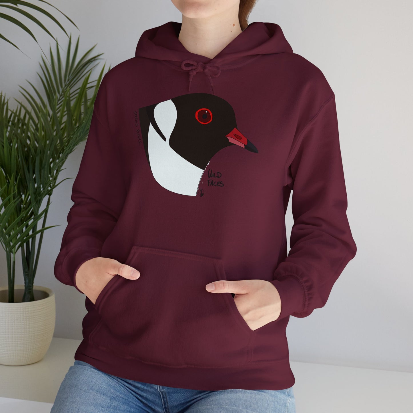 Hooded Plover (head) | Unisex Heavy Blend™ Hooded Sweatshirt