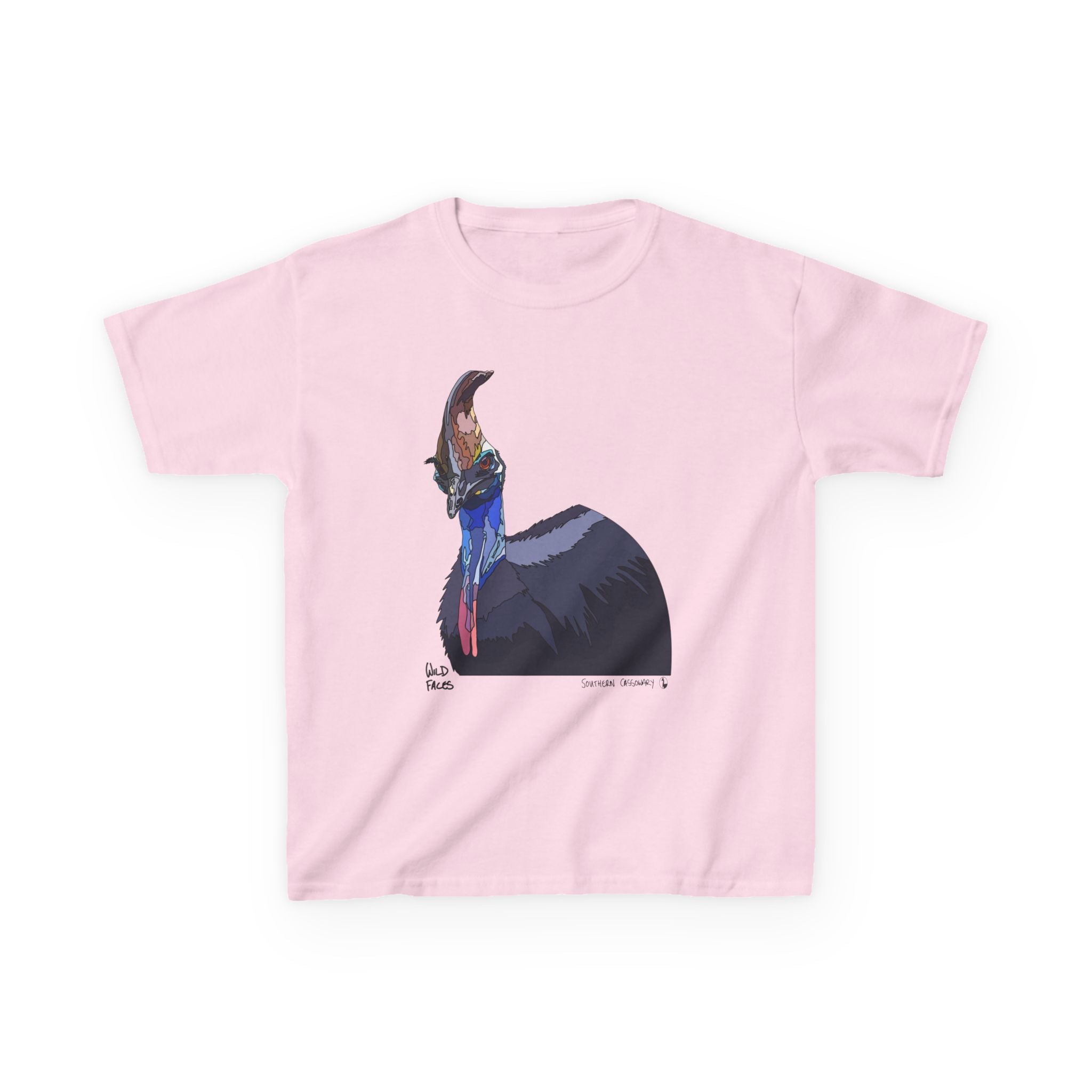 Southern Cassowary | Kids Heavy Cotton™ Tee Printify