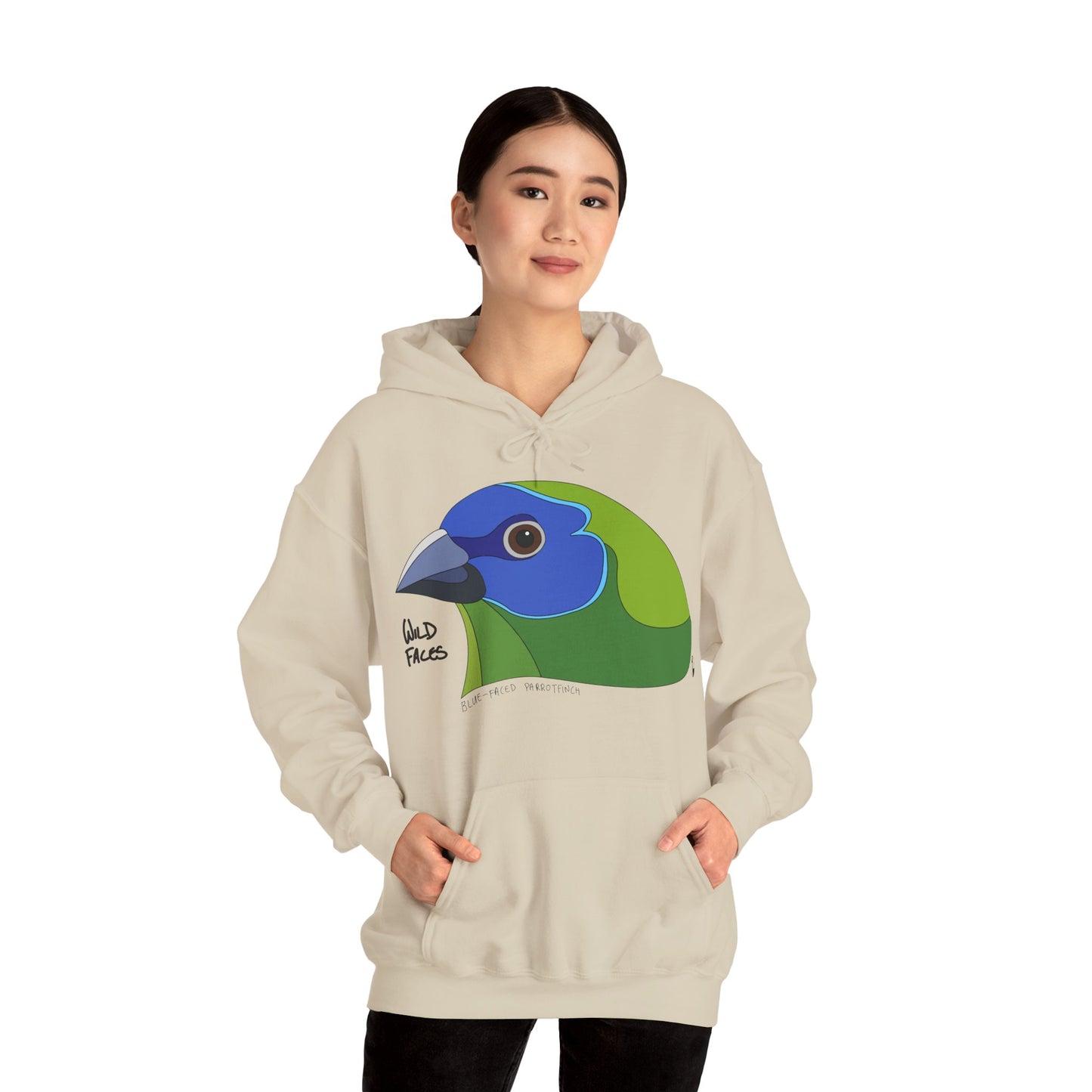 Blue-faced Parrotfinch | Unisex Heavy Blend™ Hooded Sweatshirt