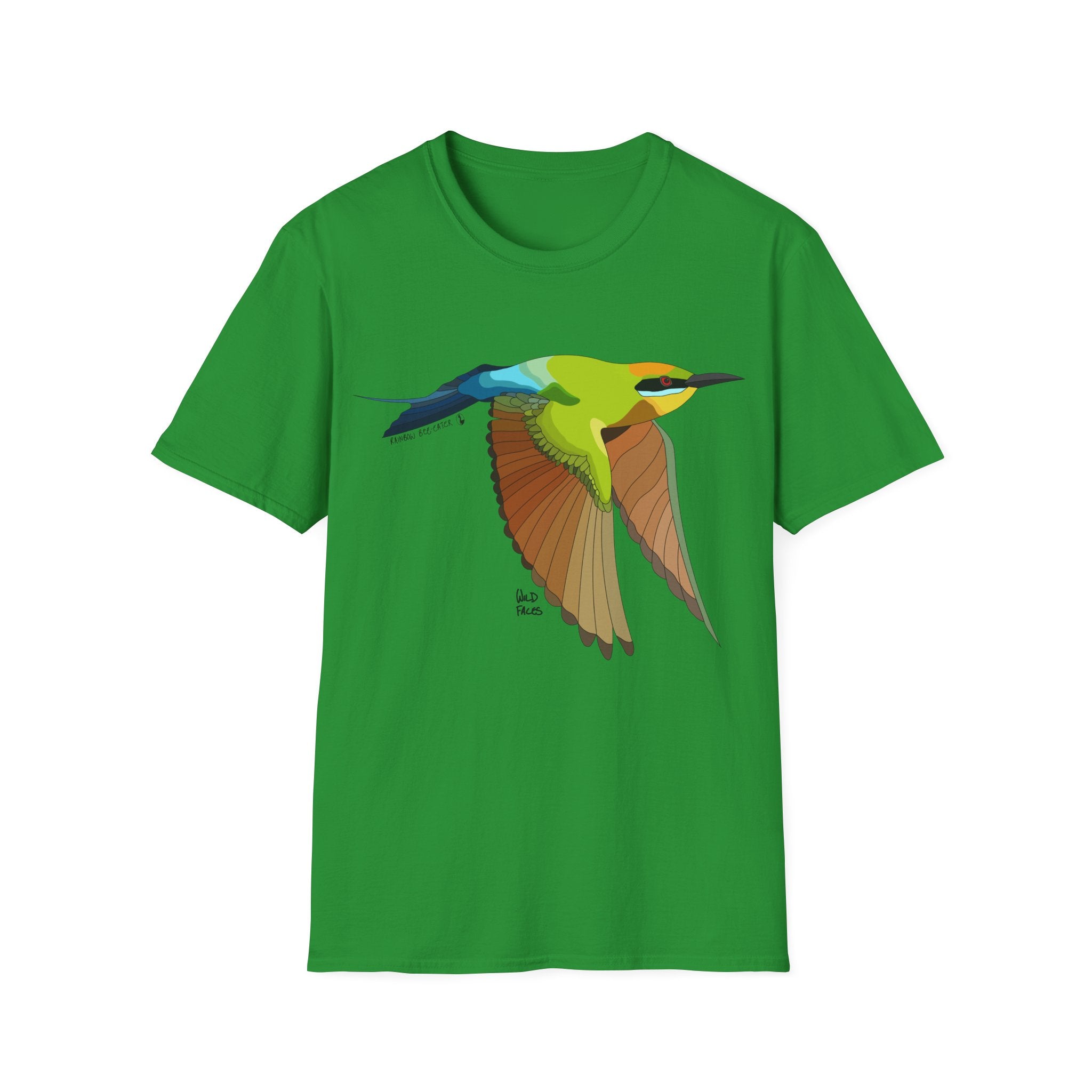 Rainbow Bee-eater (in flight) - Unisex Softstyle T-Shirt