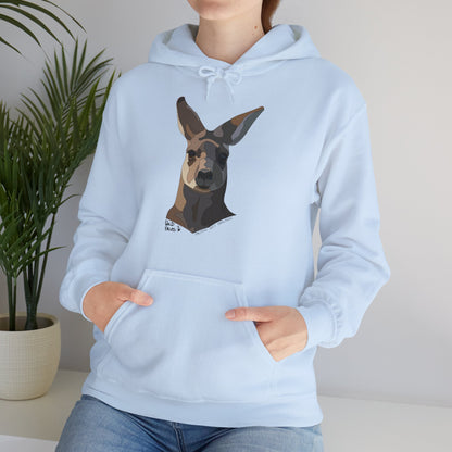 Eastern Grey Kangaroo | Unisex Heavy Blend™ Hooded Sweatshirt