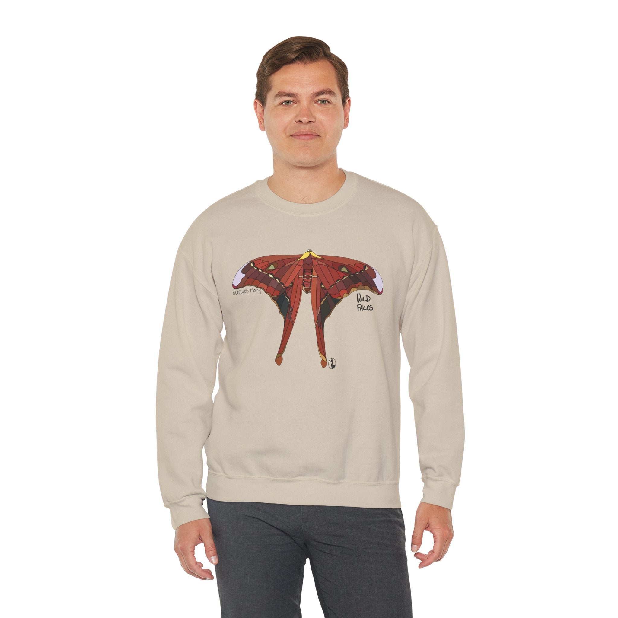 Hercules Moth Sweatshirt | Unisex Heavy Blend™ Crewneck Printify