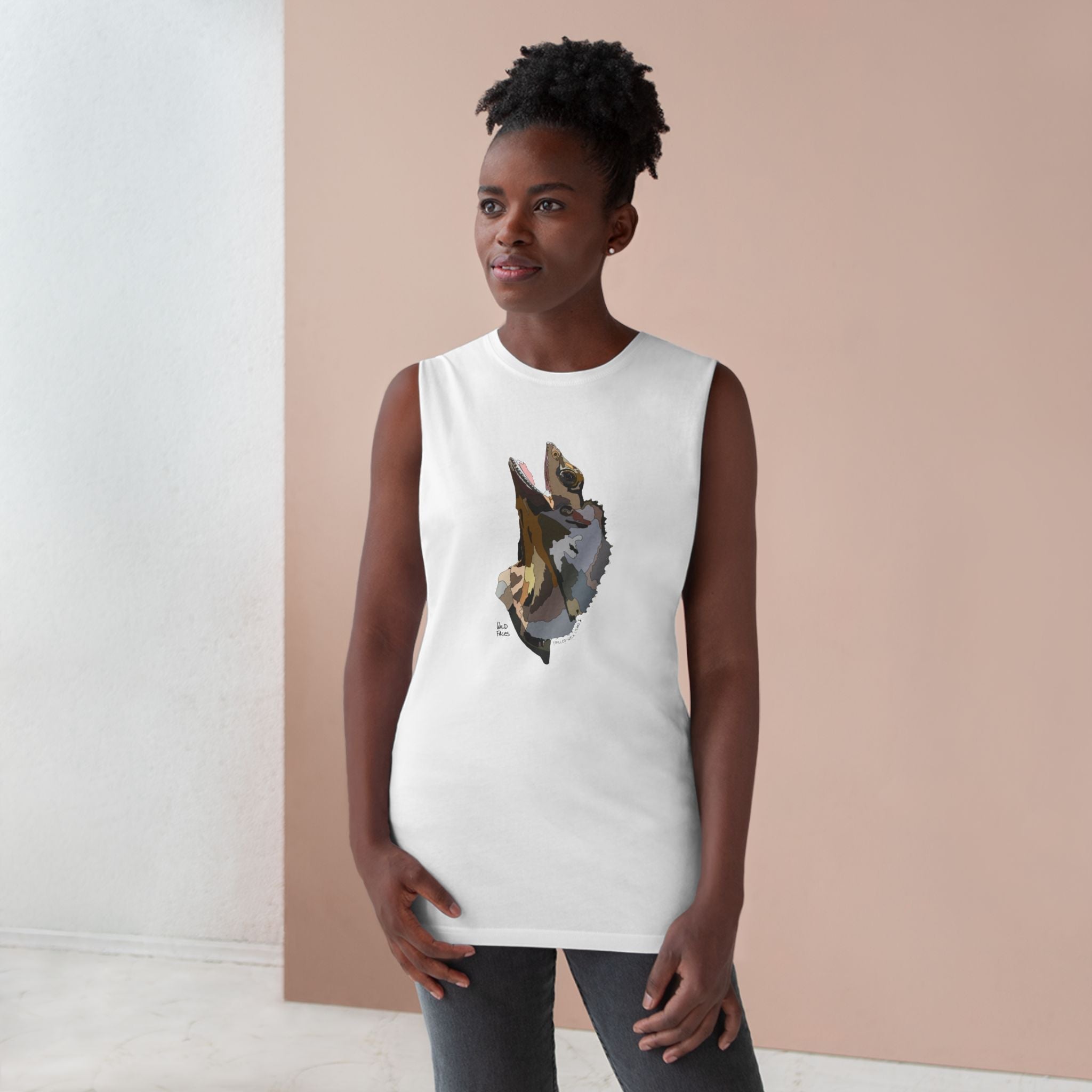 Frilled-neck Lizard - Unisex Barnard Tank Printify