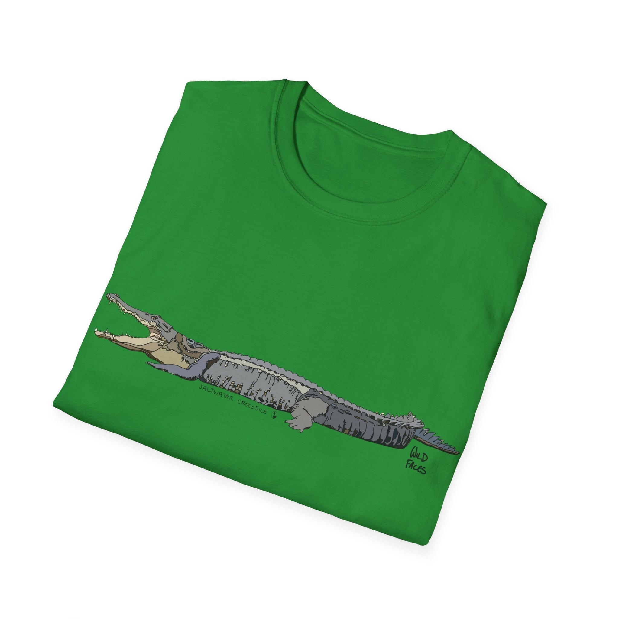 Saltwater Crocodile- Unisex Softstyle T-Shirt Printify
