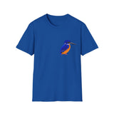 Azure Kingfisher - Small design - Unisex Softstyle T-Shirt