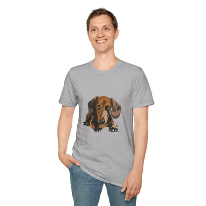 Dachshund (body) - Unisex Softstyle T-Shirt