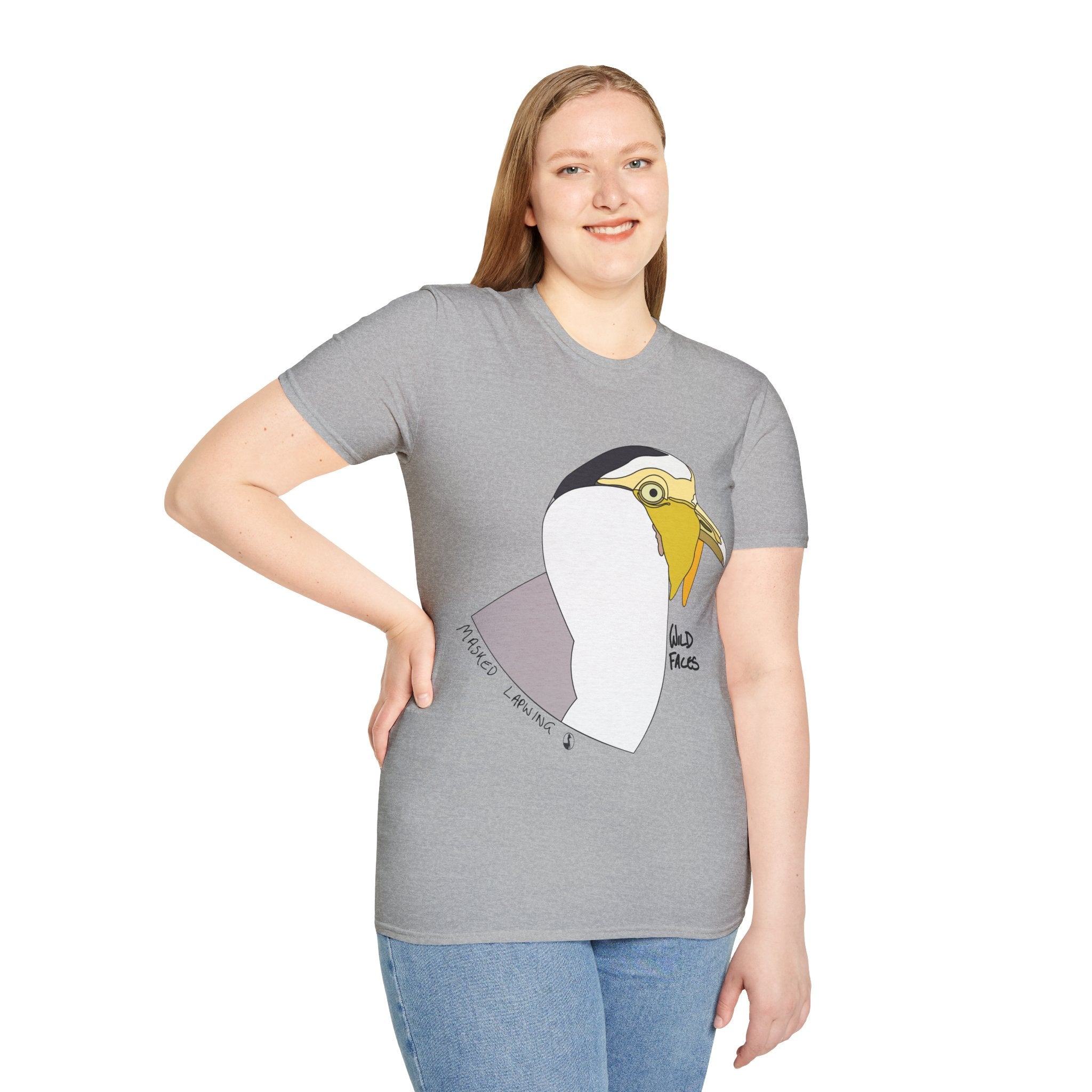 Masked Lapwing - Unisex Softstyle T-Shirt Printify