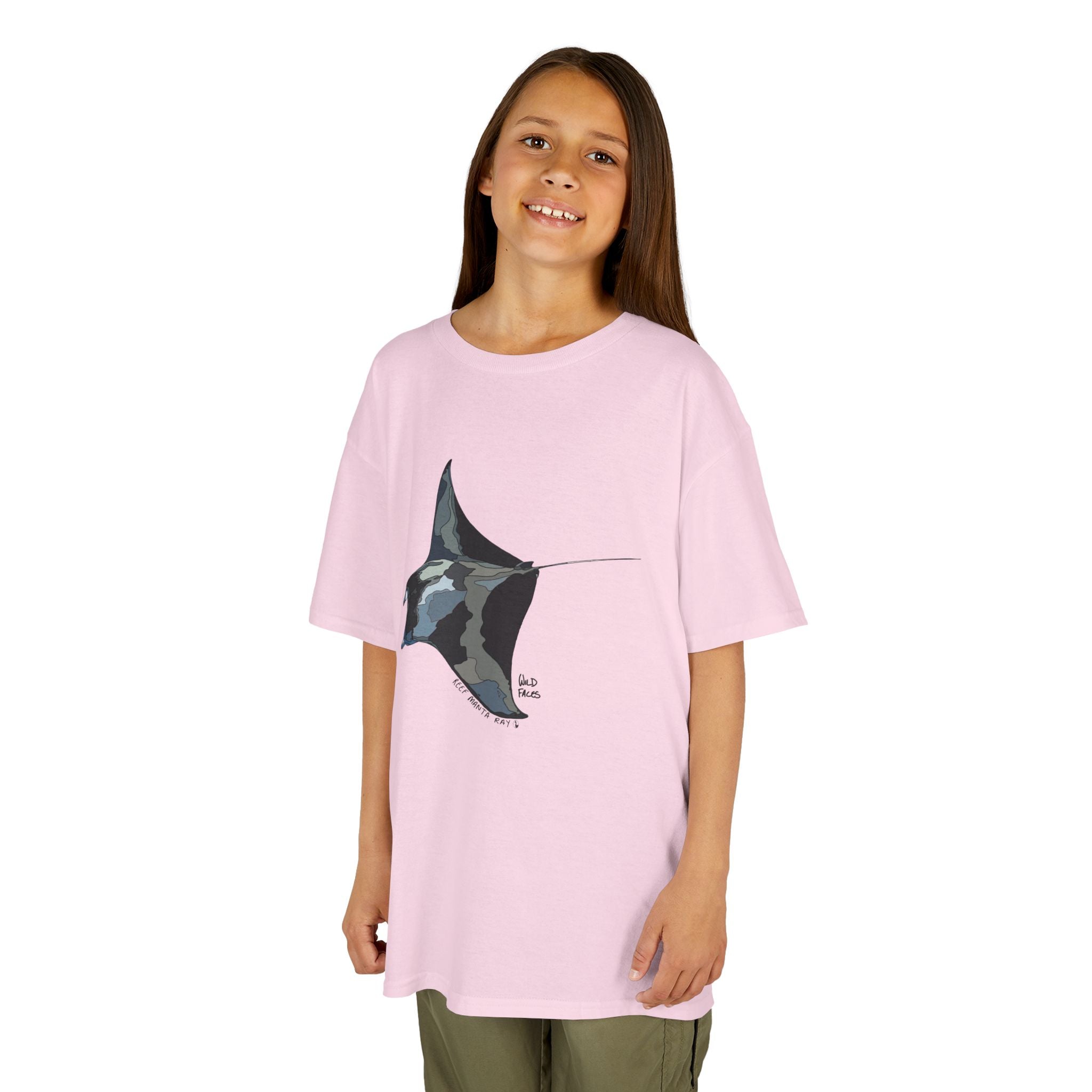 Reef Manta Ray| Kids Heavy Cotton™ Tee Printify