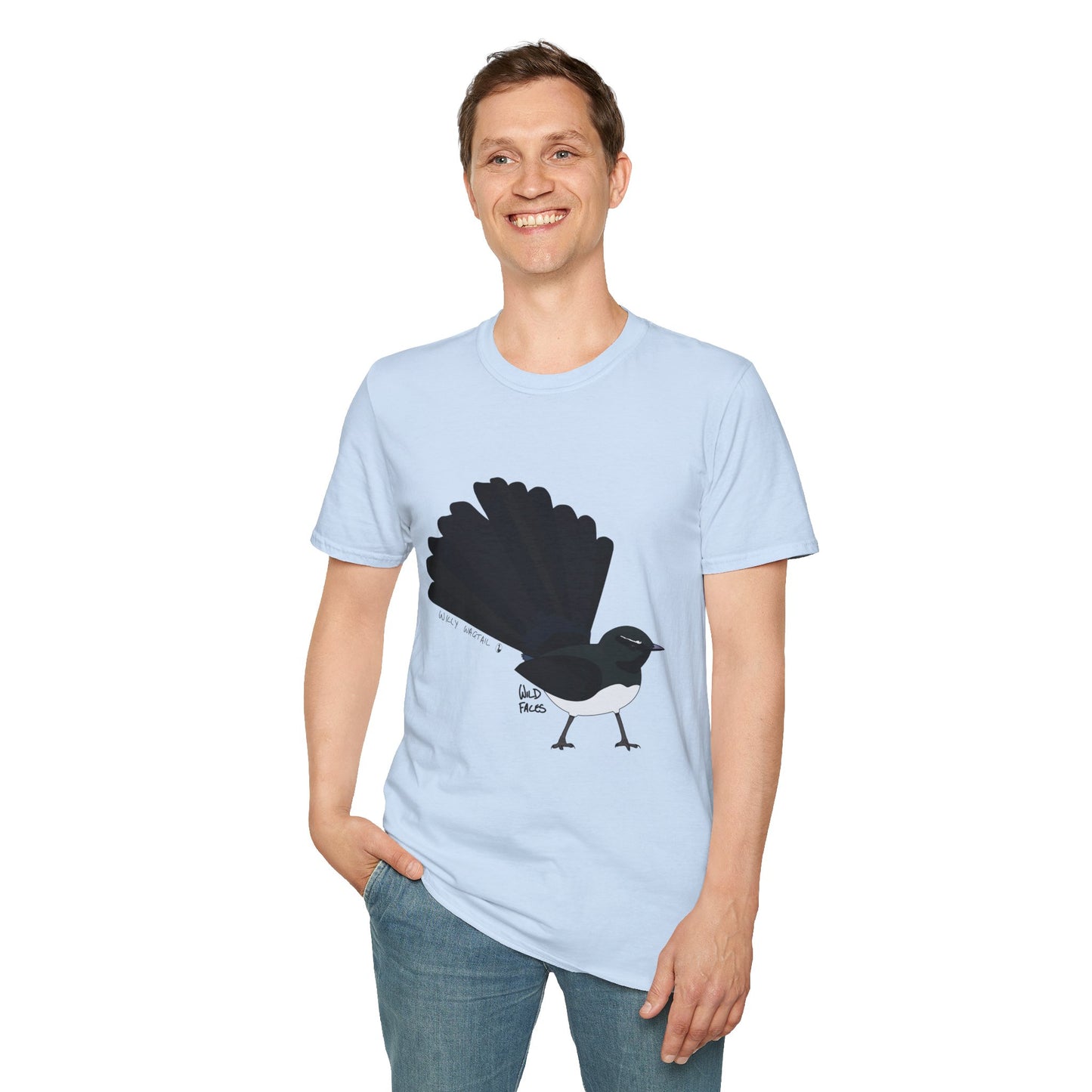 Willy Wagtail - Unisex Softstyle T-Shirt