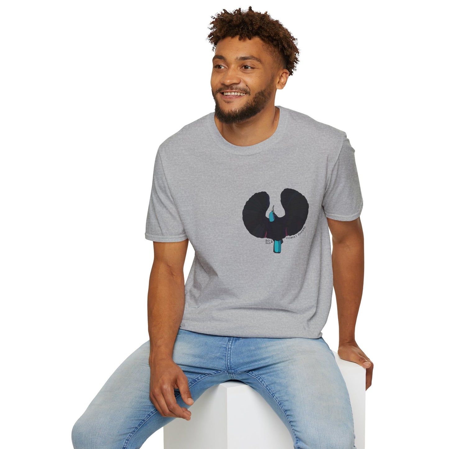 Victoria's Riflebird - Unisex Softstyle T-Shirt