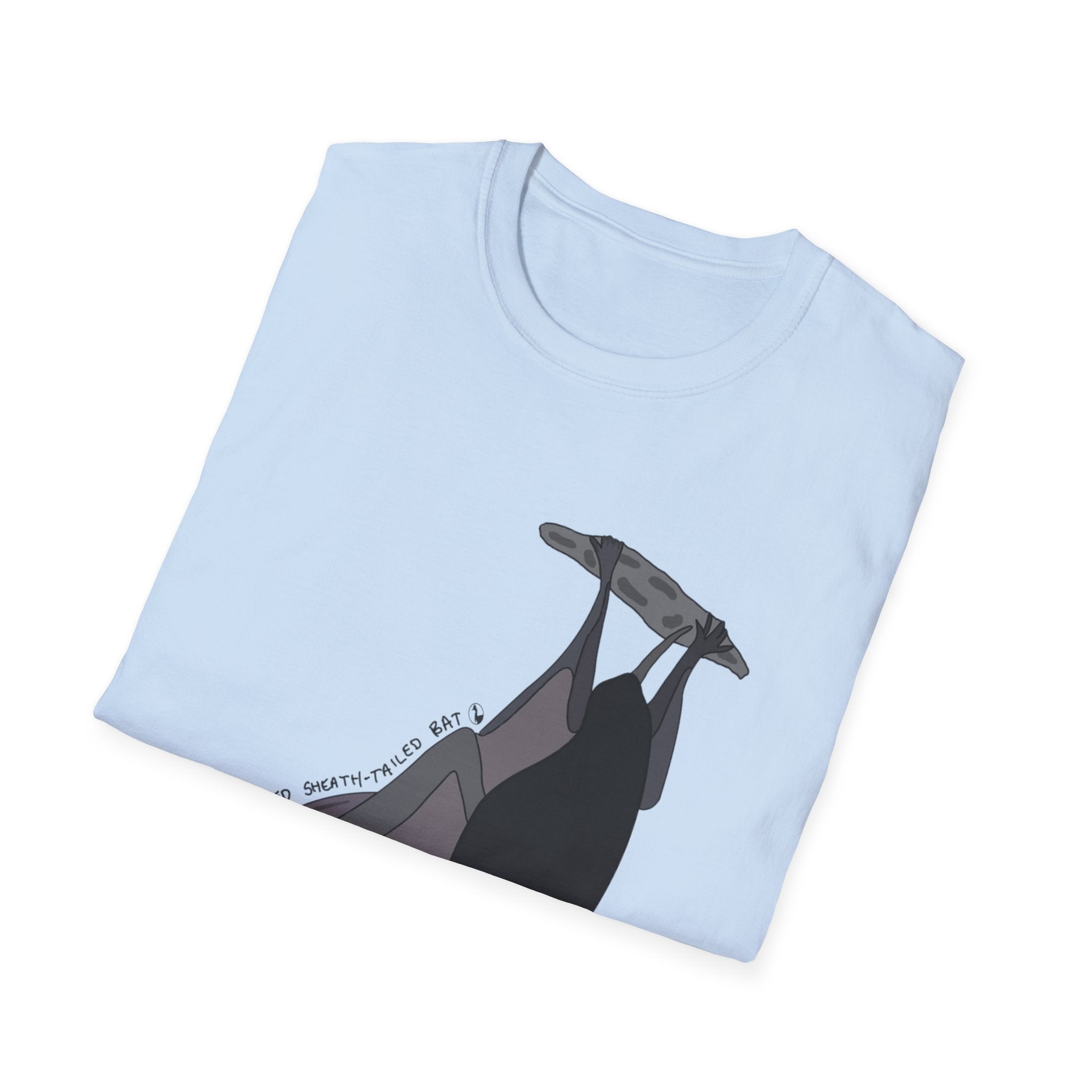 Yellow-bellied Sheath-tailed Bat - Unisex Softstyle T-Shirt - Wild Faces