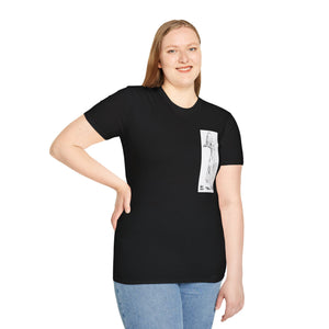 Southern Cassowary (sketch) - Unisex Softstyle T-Shirt Printify