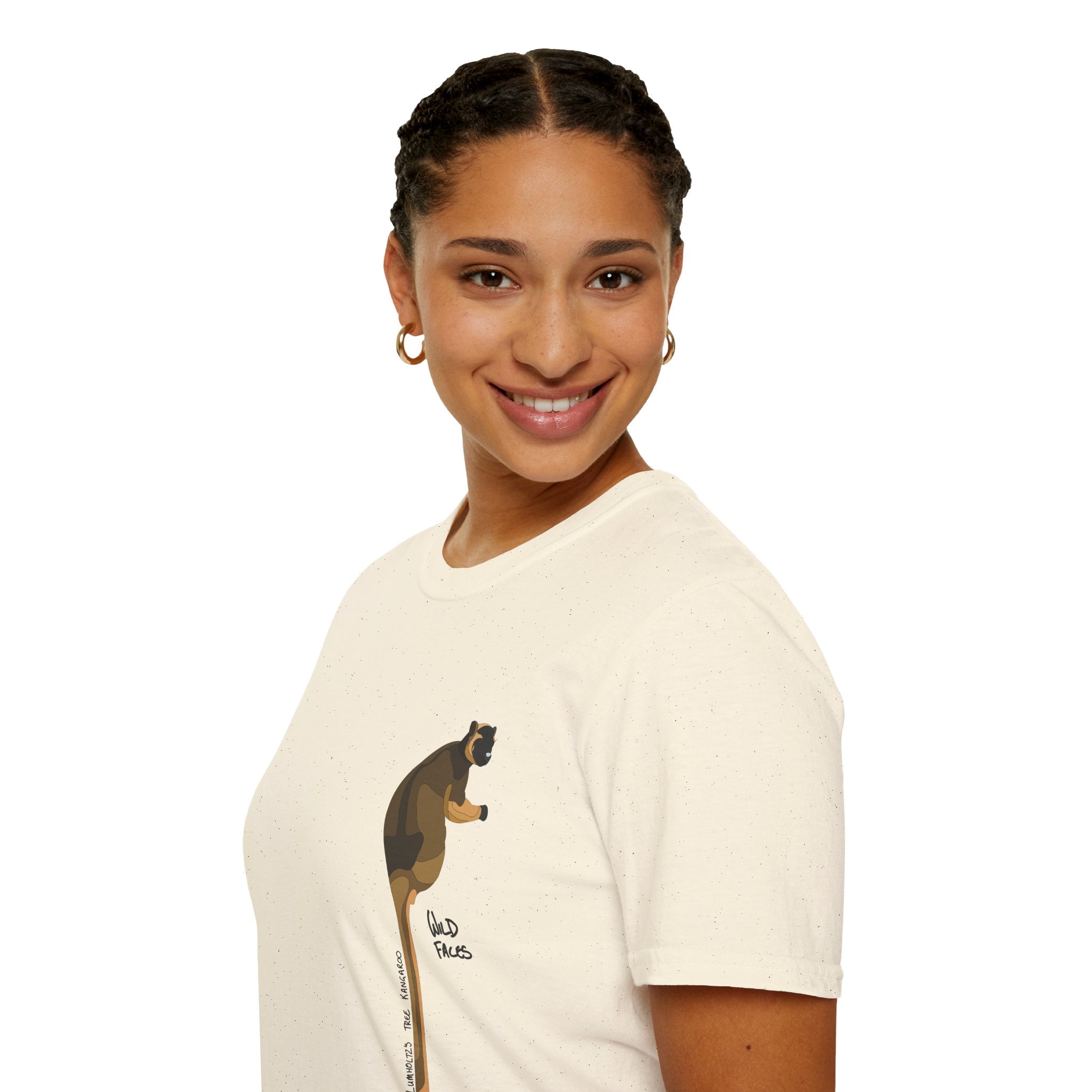 Lumholtz's Tree Kangaroo - Small design - Unisex Softstyle T-Shirt Printify