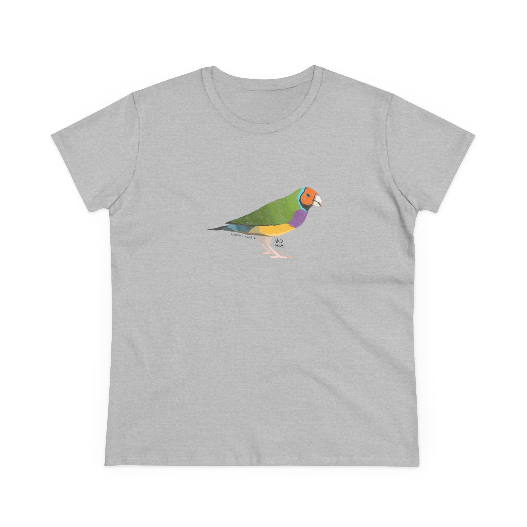 Gouldian Finch - Women's Midweight Cotton Tee