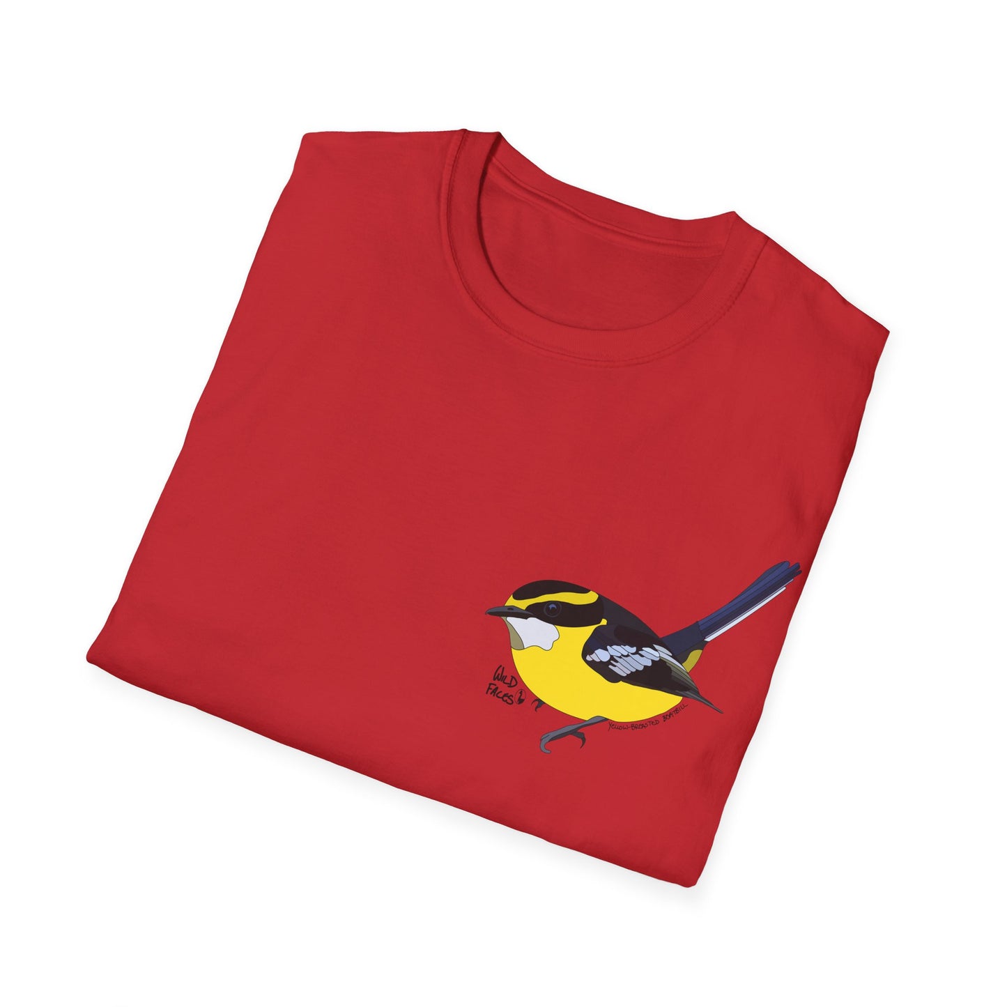 Yellow-breasted Boatbill - Small design - Unisex Softstyle T-Shirt