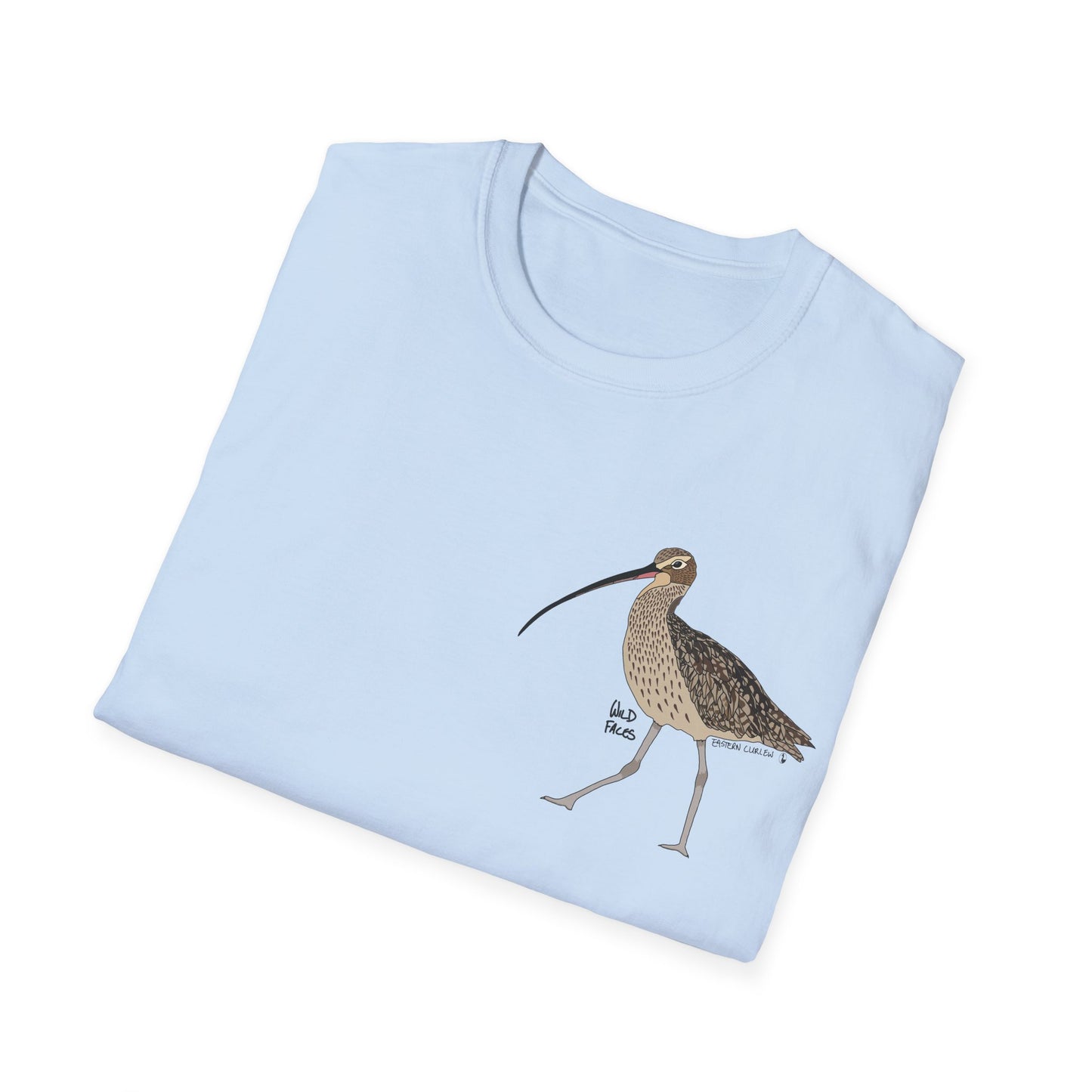 Eastern Curlew- Small design - Unisex Softstyle T-Shirt