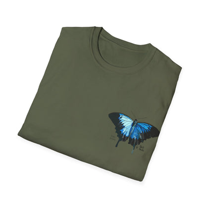 Ulysses Butterfly - Small design - Unisex Softstyle T-Shirt Printify