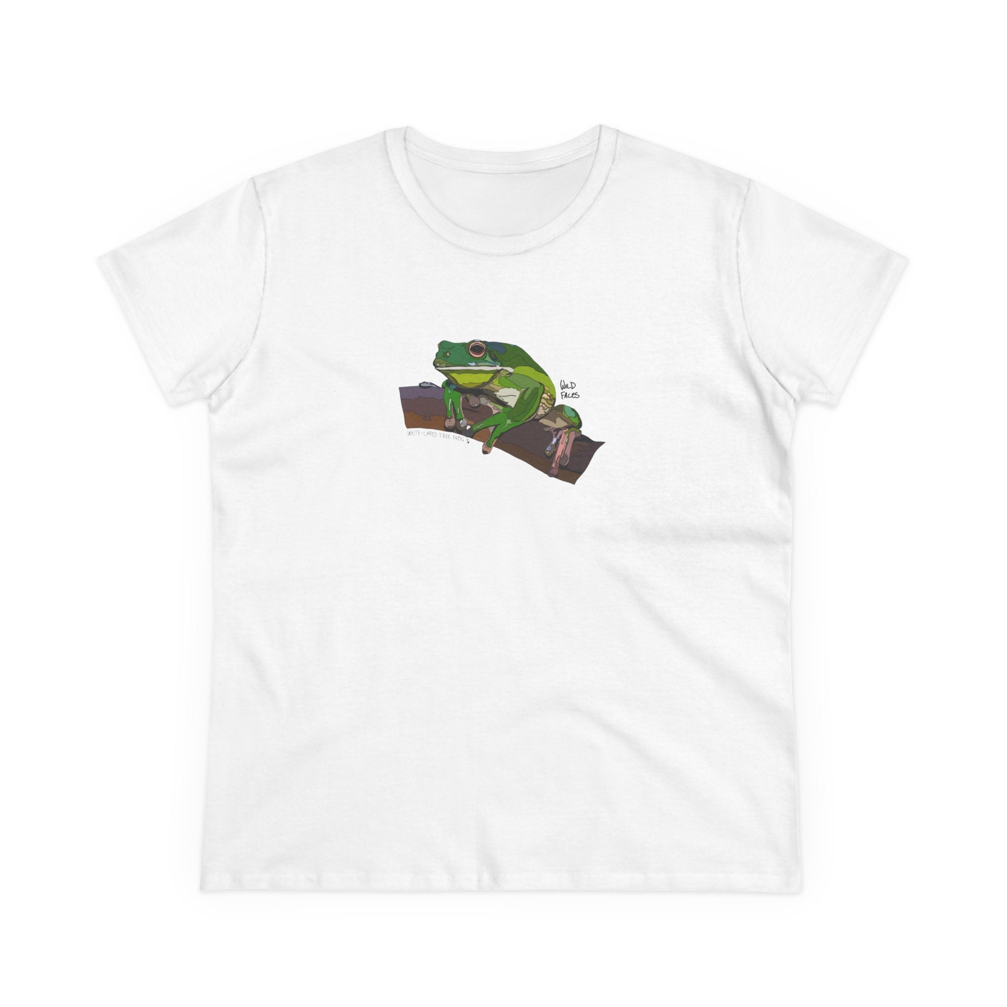White-lipped Tree Frog - Women's Midweight Cotton Tee