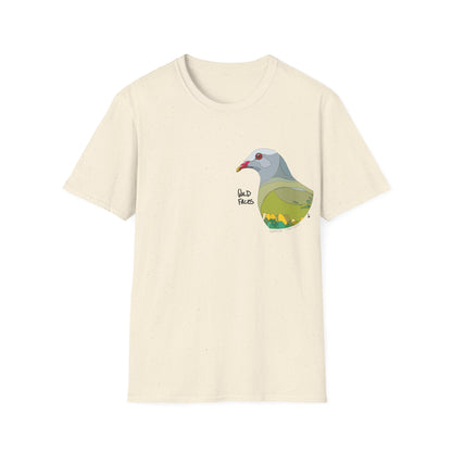 Wompoo Fruit Dove - Small design - Unisex Softstyle T-Shirt Printify