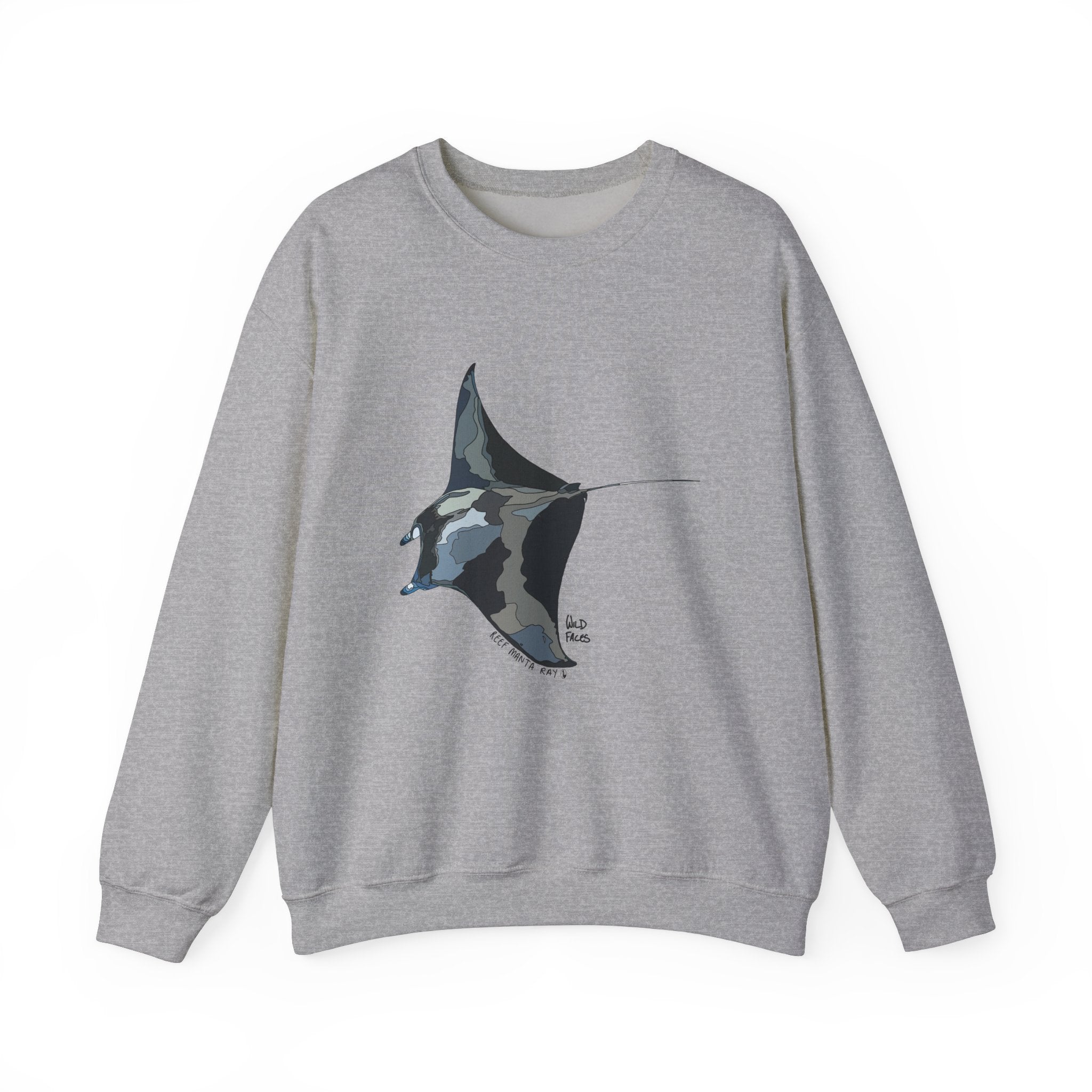 Reef Manta Ray | Unisex Heavy Blend™ Crewneck Printify